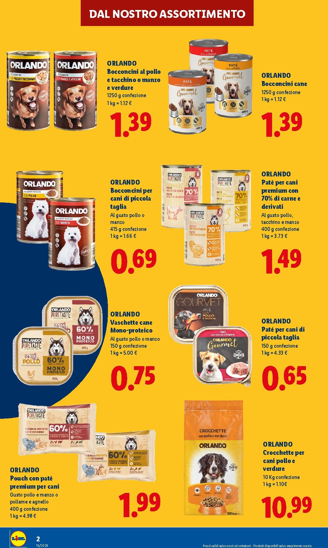 lidl - Volantino attuale di Lidl - Per i tuoi amici a 4 zampe valido dal giovedì 13/08/2026 al mercoledì 19/08/2026 - page: 2