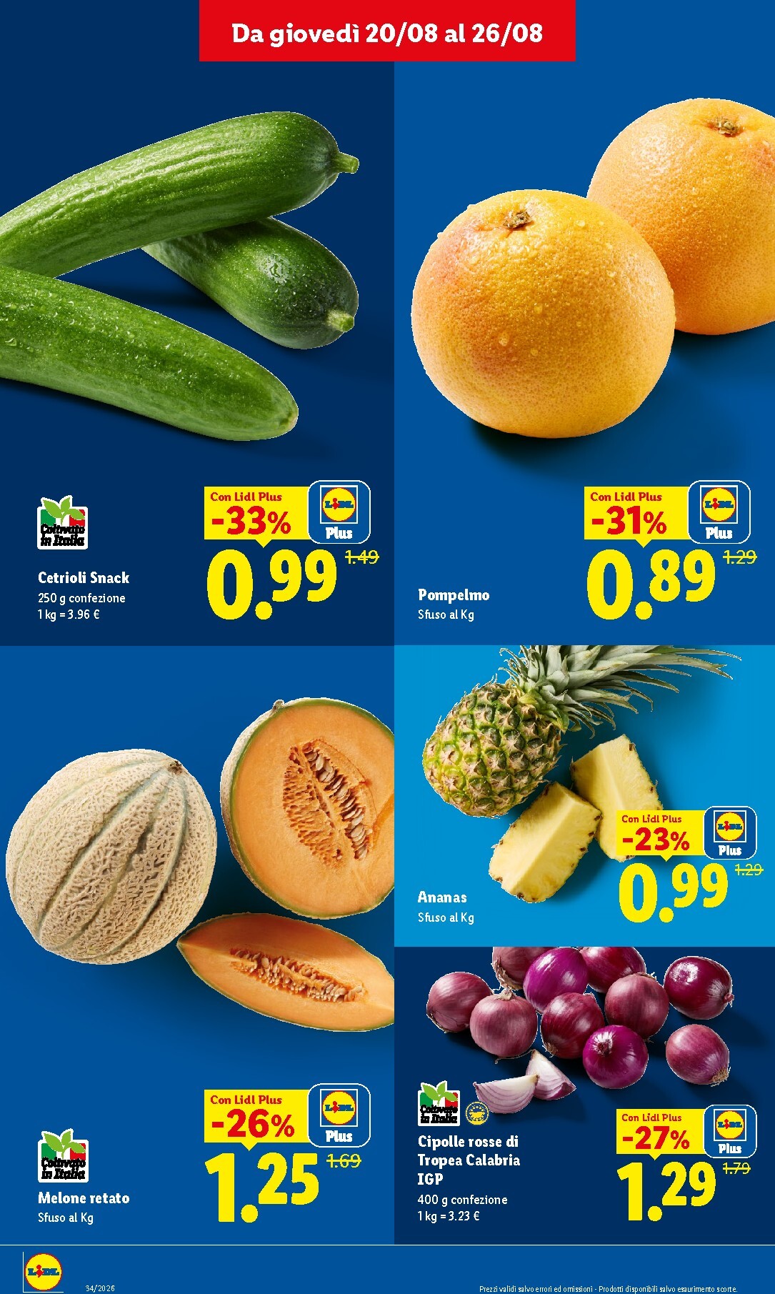 lidl - Volantino Lidl - Fresca e conveniente per la prossima settimana dal giovedì 20/08/2026 al mercoledì 26/08/2026 - page: 4