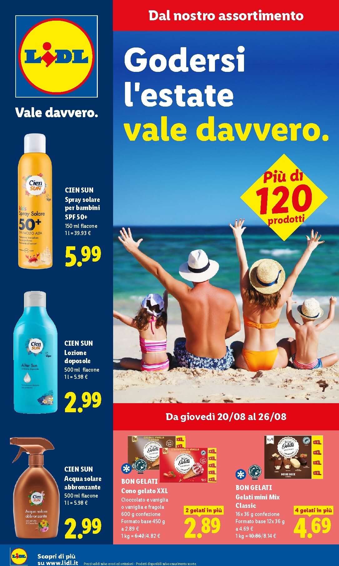 lidl - Volantino futuro Lidl - Godersi l'estate vale davvero valido dal giovedì 20/08/2026 al mercoledì 26/08/2026