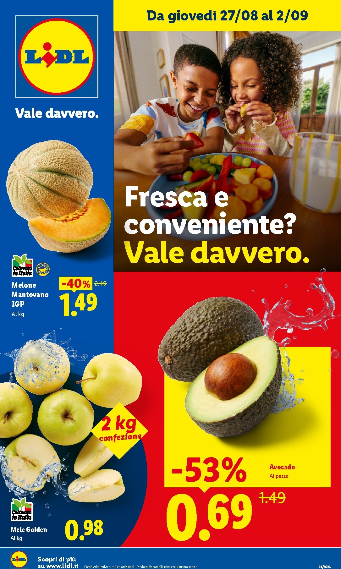lidl - Volantino Lidl - Fresca e conveniente per la prossima settimana dal giovedì 27/08/2026 al mercoledì 02/09/2026