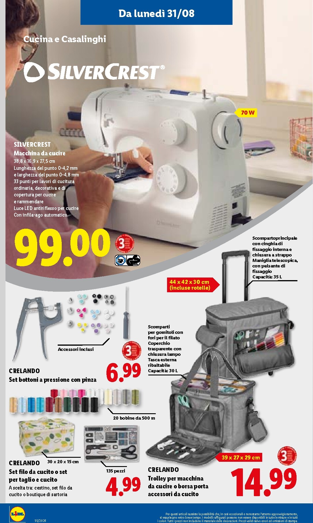 lidl - Volantino Lidl per la prossima settimana dal giovedì 27/08/2026 al mercoledì 02/09/2026 - page: 34
