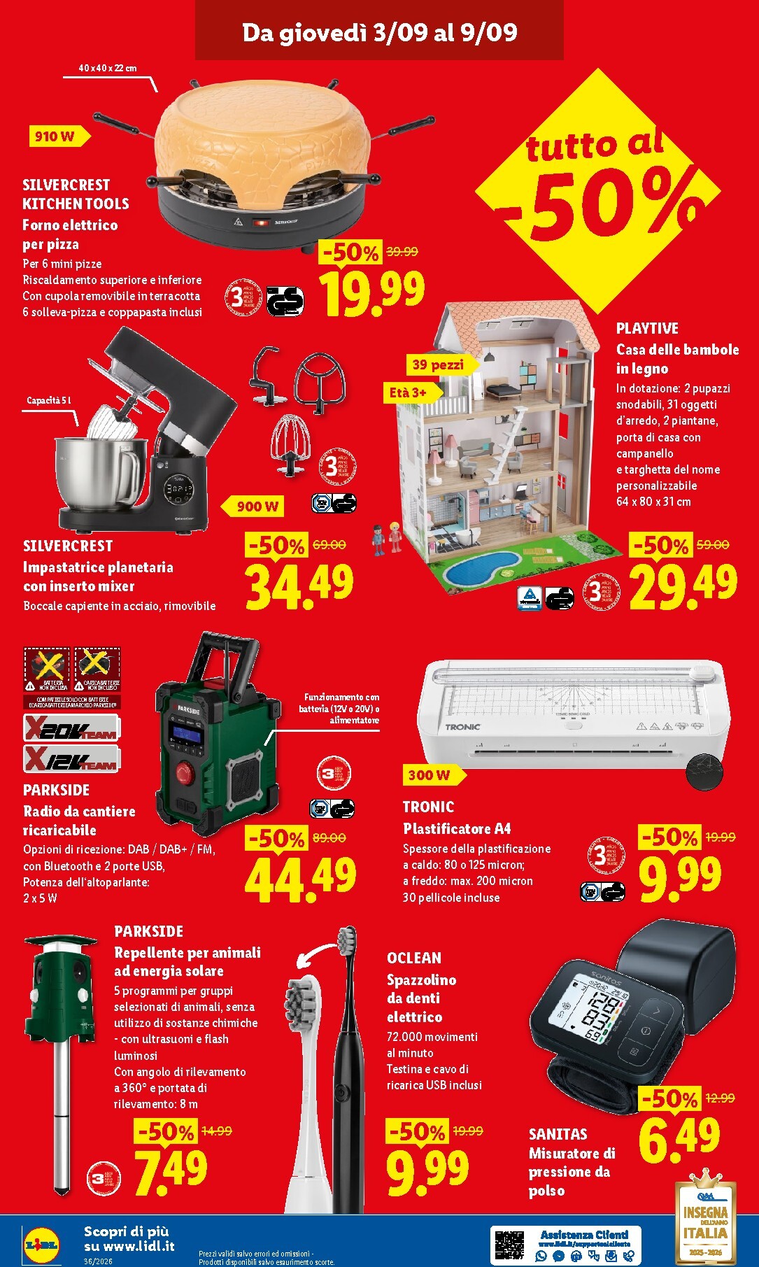 lidl - Volantino Lidl - Offerte Speciali per la prossima settimana dal giovedì 03/09/2026 al mercoledì 09/09/2026 - page: 4