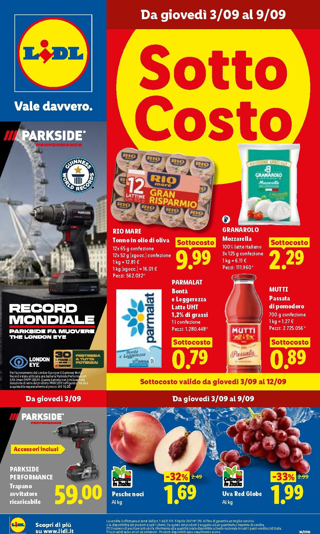 lidl - Volantino Lidl per la prossima settimana dal giovedì 03/09/2026 al mercoledì 09/09/2026