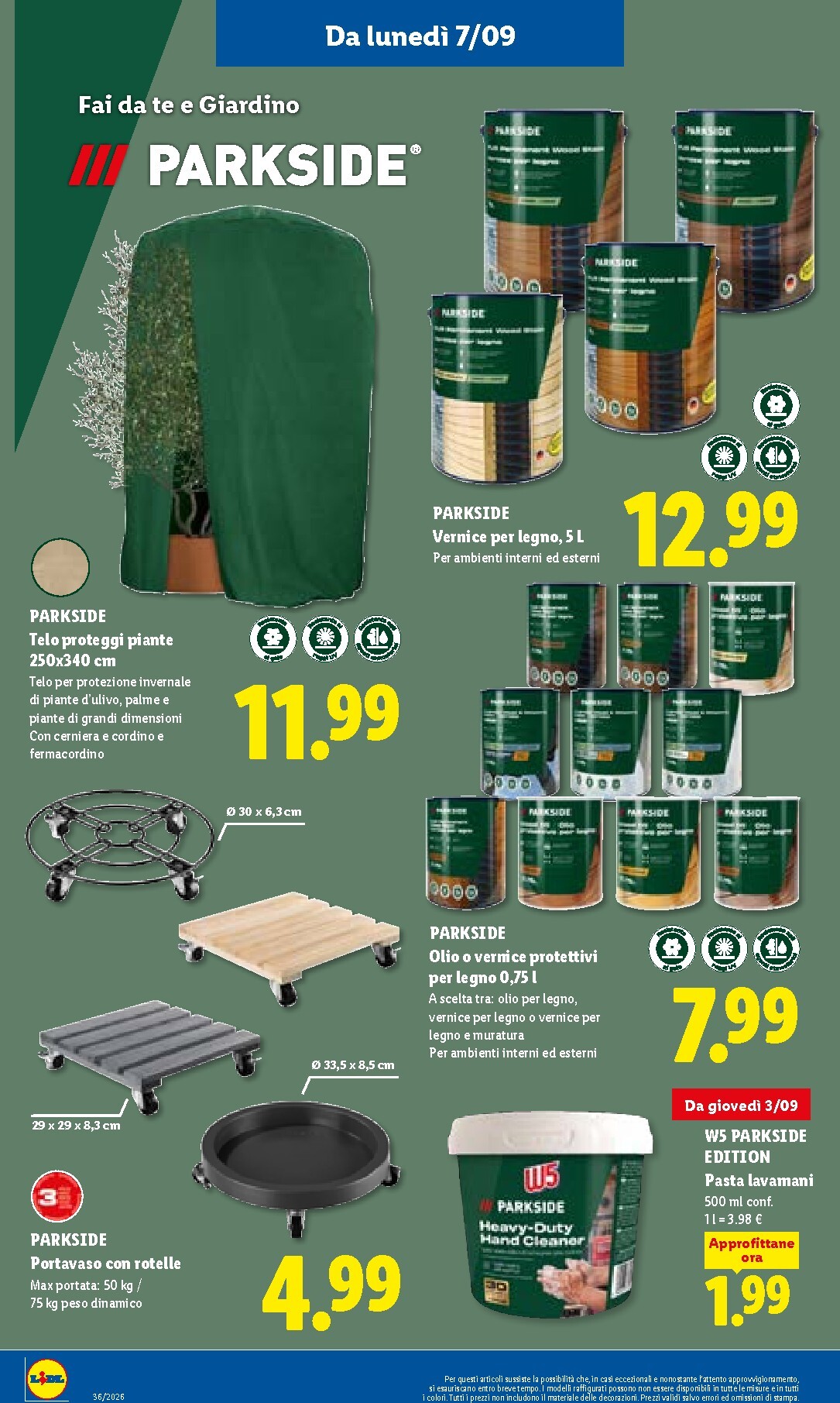 lidl - Volantino Lidl per la prossima settimana dal giovedì 03/09/2026 al mercoledì 09/09/2026 - page: 36
