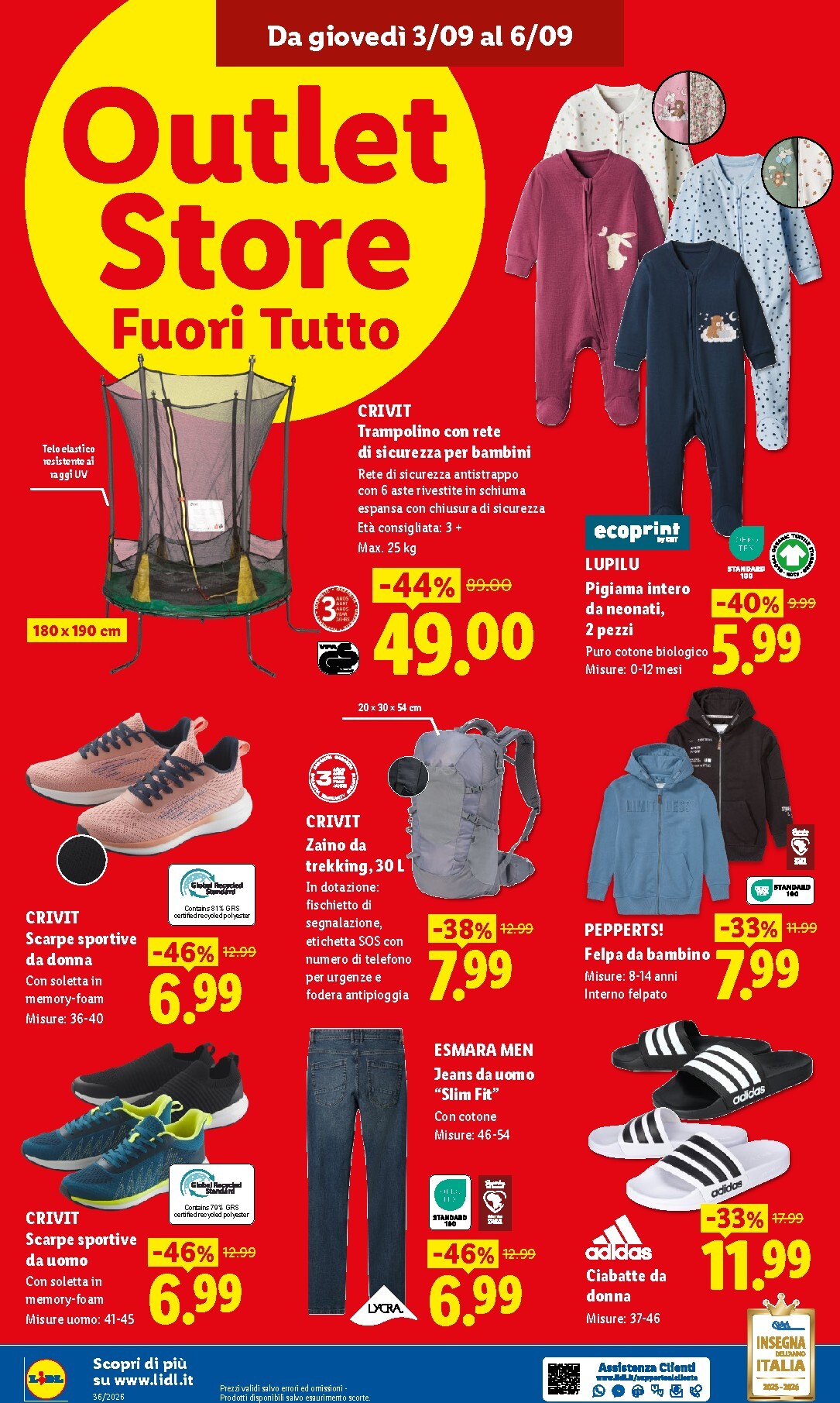 lidl - Volantino Lidl - Outlet Store per la prossima settimana dal giovedì 03/09/2026 al domenica 06/09/2026 - page: 4