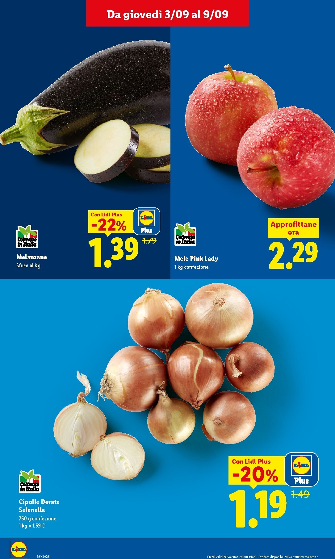 lidl - Volantino Lidl - Fresca e conveniente per la prossima settimana dal giovedì 03/09/2026 al mercoledì 09/09/2026 - page: 4