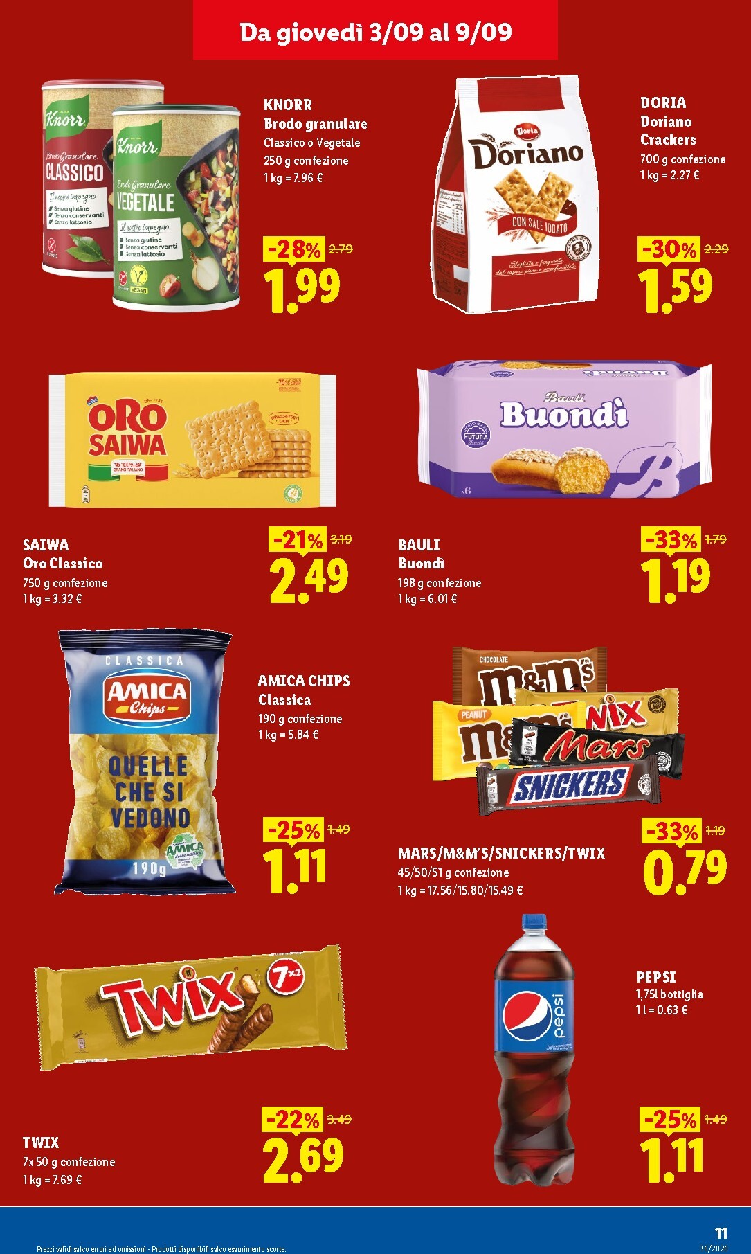 lidl - Volantino Lidl - Nuova apertura - Maerne di Martellago per la prossima settimana dal giovedì 03/09/2026 al mercoledì 09/09/2026 - page: 11