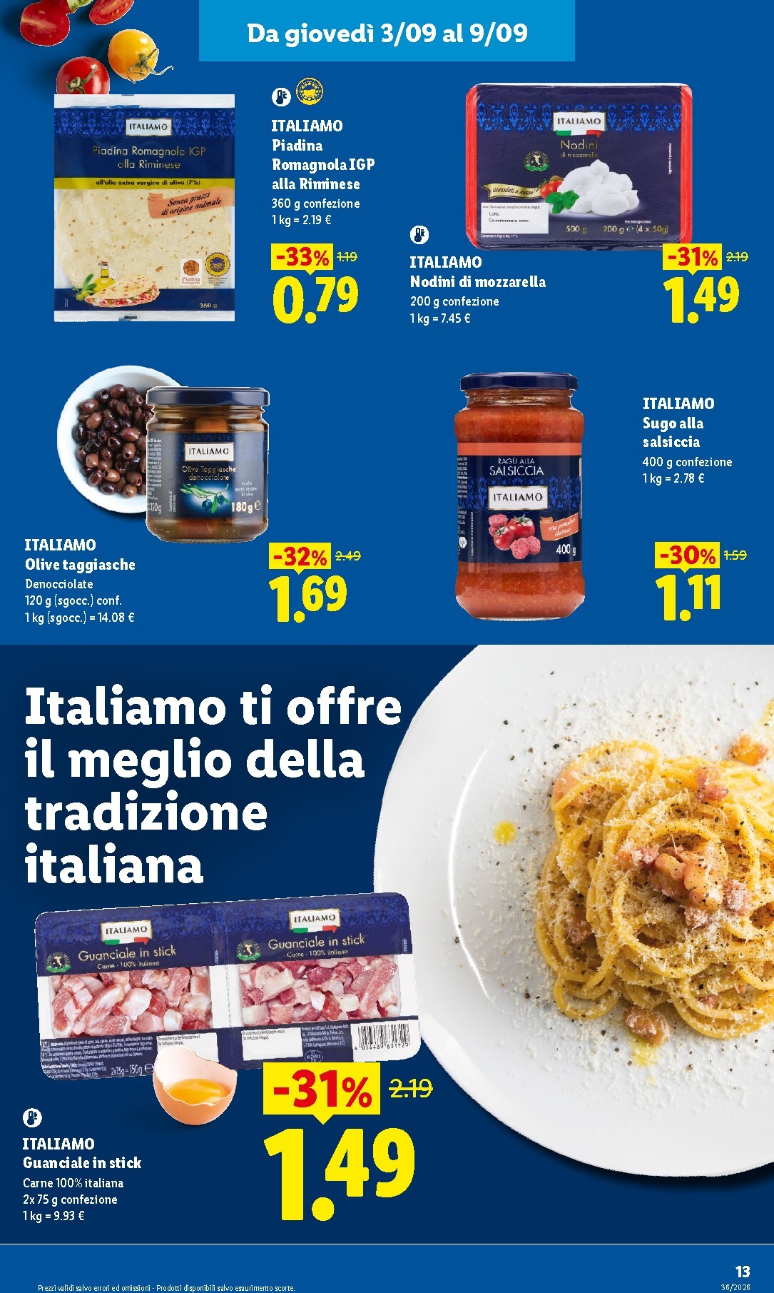 lidl - Volantino Lidl - Nuova apertura - Maerne di Martellago per la prossima settimana dal giovedì 03/09/2026 al mercoledì 09/09/2026 - page: 13