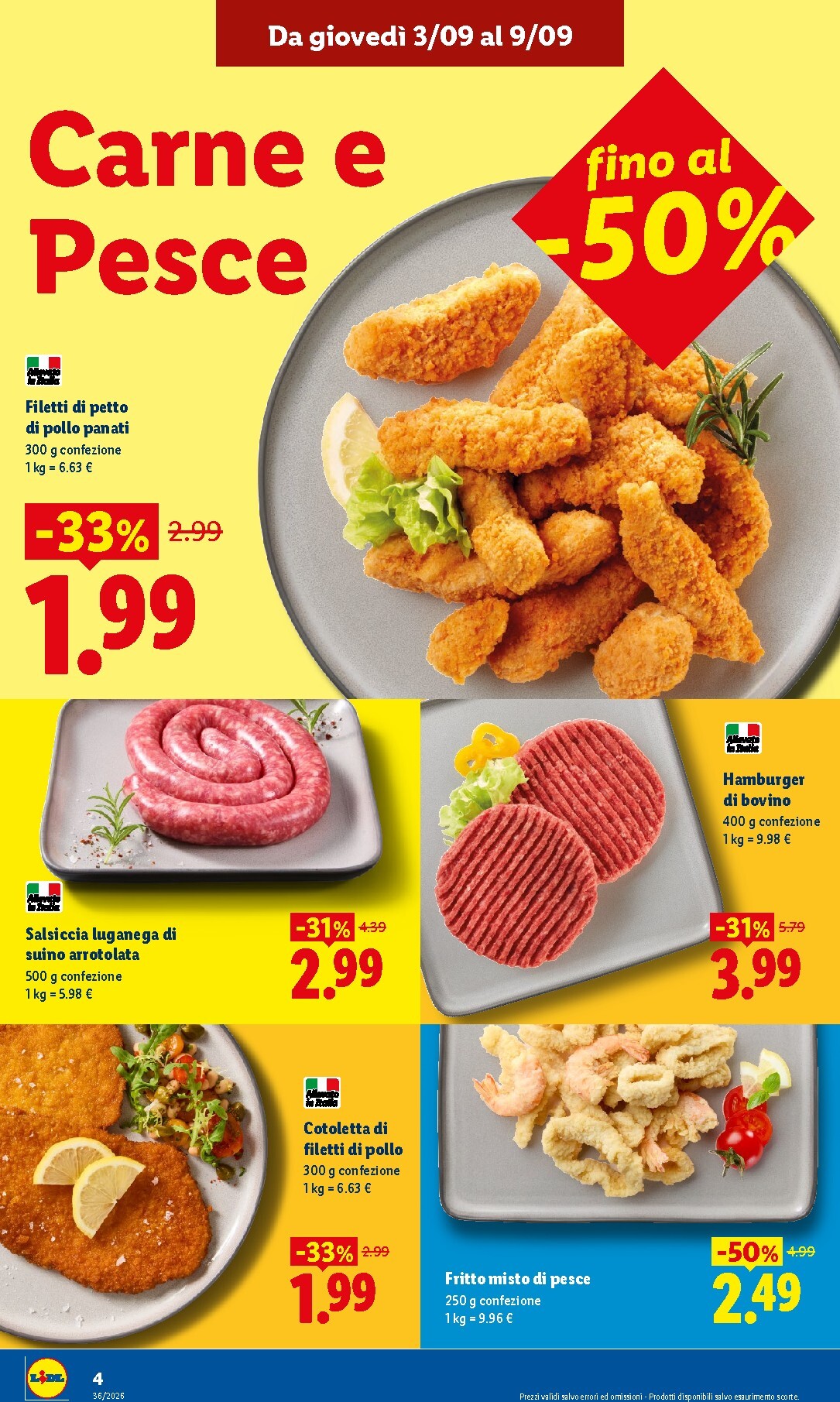 lidl - Volantino Lidl - Nuova apertura - Maerne di Martellago per la prossima settimana dal giovedì 03/09/2026 al mercoledì 09/09/2026 - page: 4