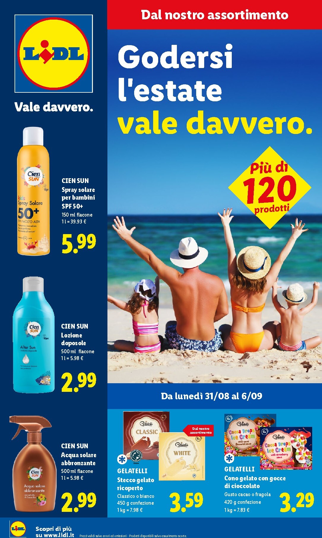 lidl - Volantino attuale di Lidl - Godersi l'estate vale davvero valido dal lunedì 31/08/2026 al domenica 06/09/2026