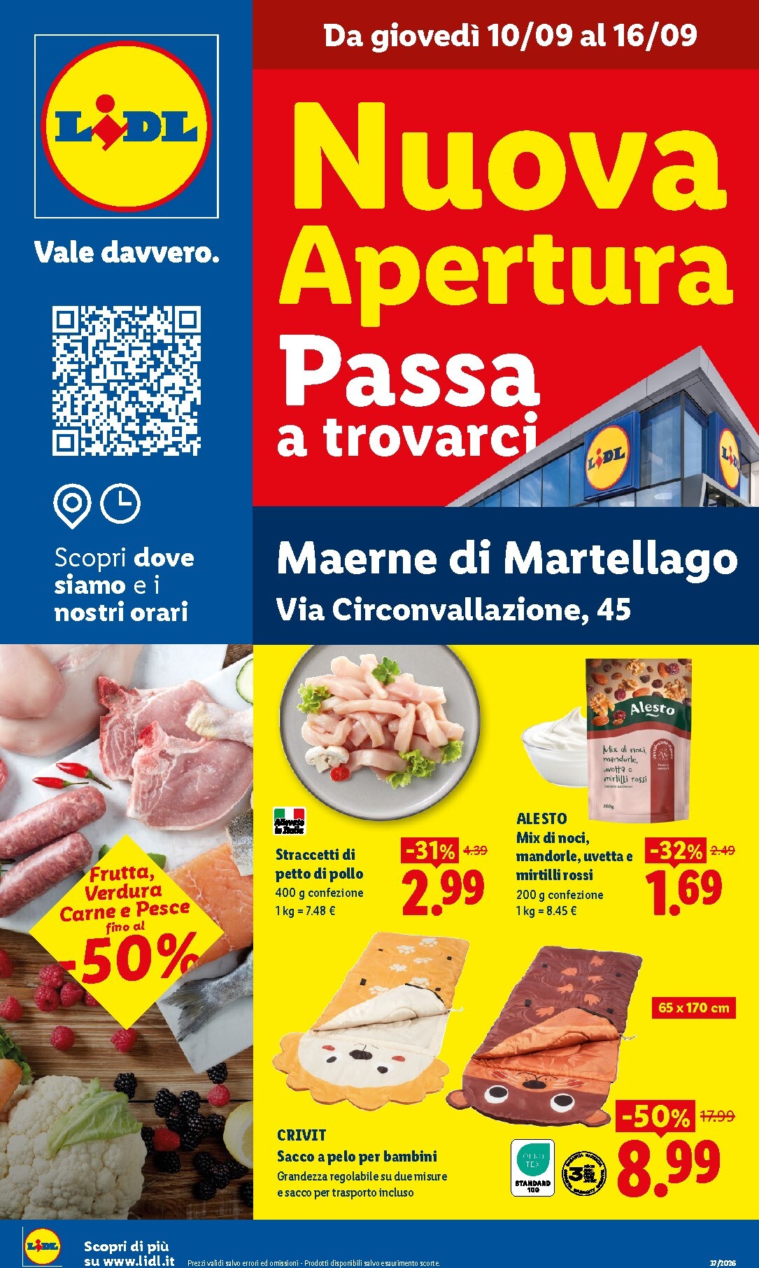 lidl - Volantino Lidl - Nuova apertura - Maerne di Martellago per la prossima settimana dal giovedì 10/09/2026 al mercoledì 16/09/2026 - page: 1