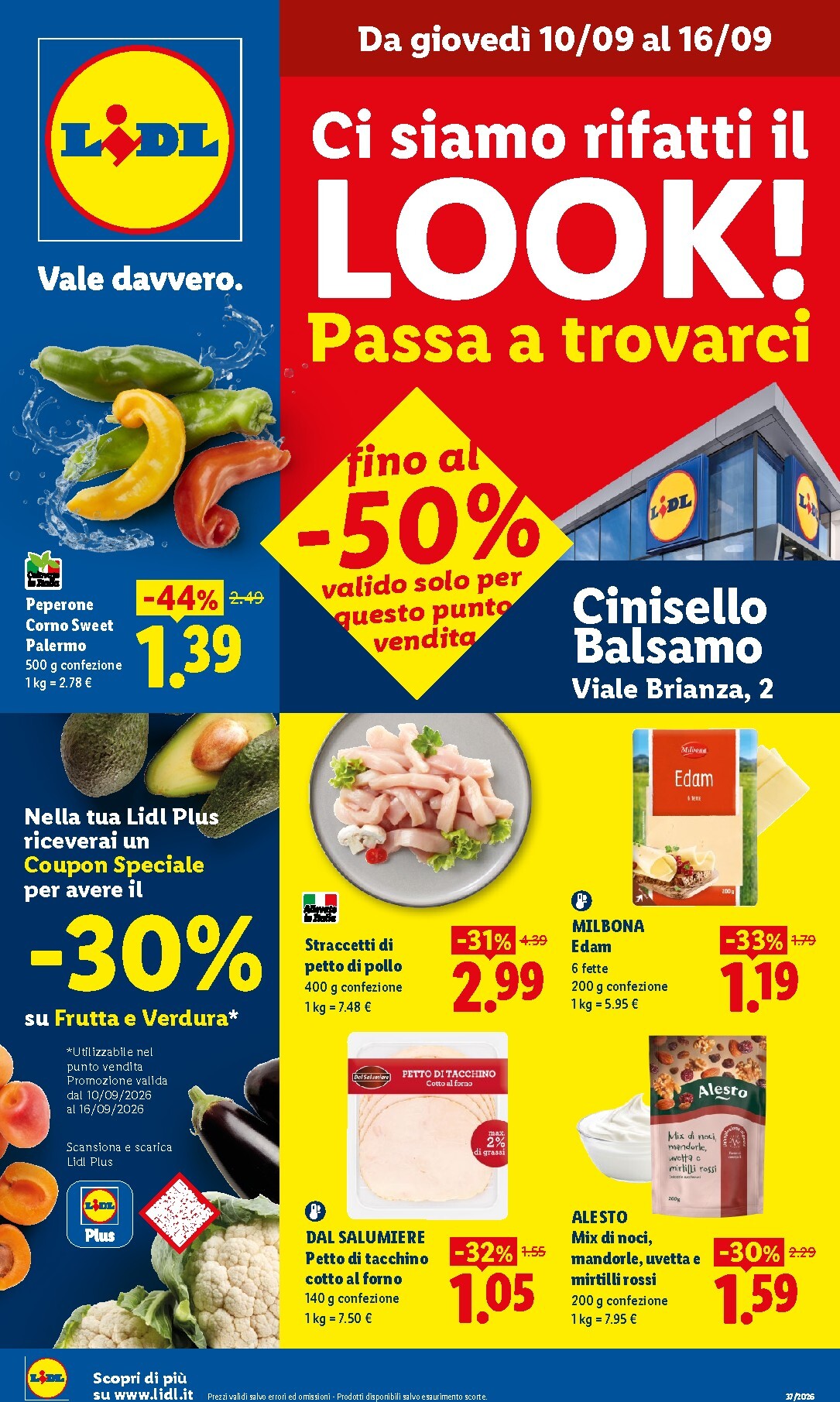 lidl - Volantino Lidl - Ci siamo rifatti il look per la prossima settimana dal giovedì 10/09/2026 al mercoledì 16/09/2026