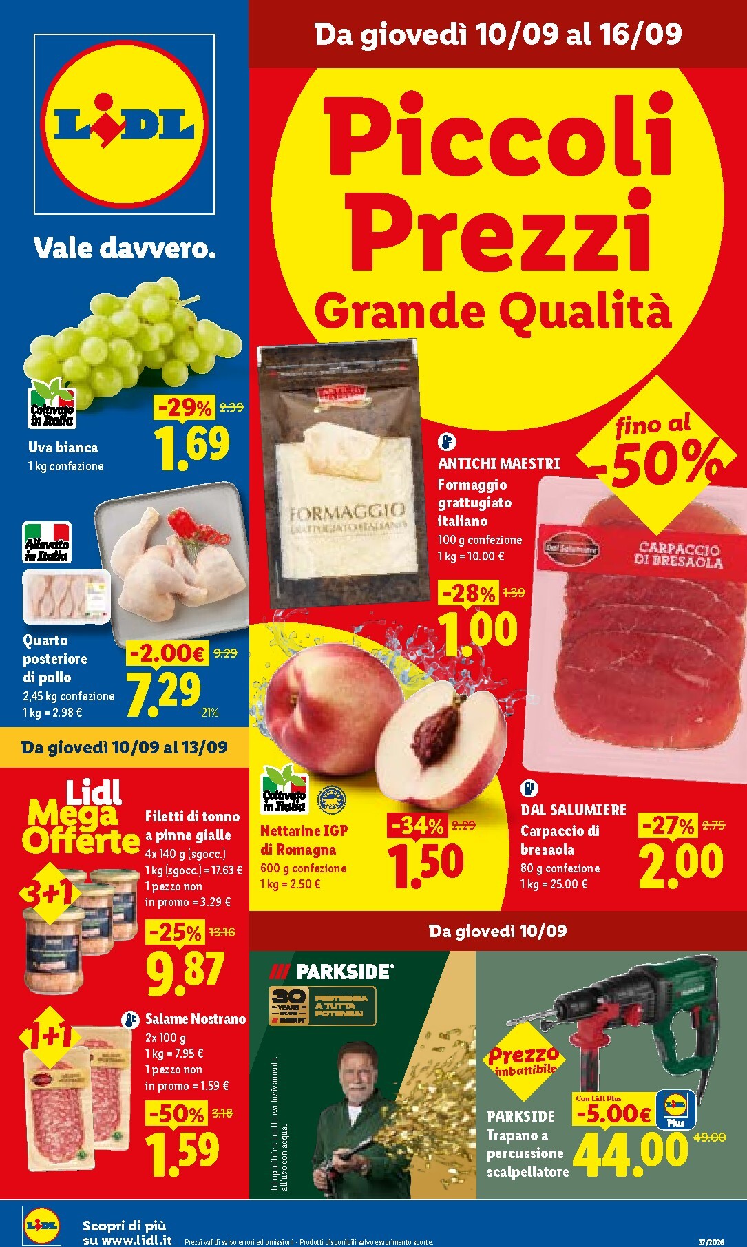 lidl - Volantino Lidl per la prossima settimana dal giovedì 10/09/2026 al mercoledì 16/09/2026