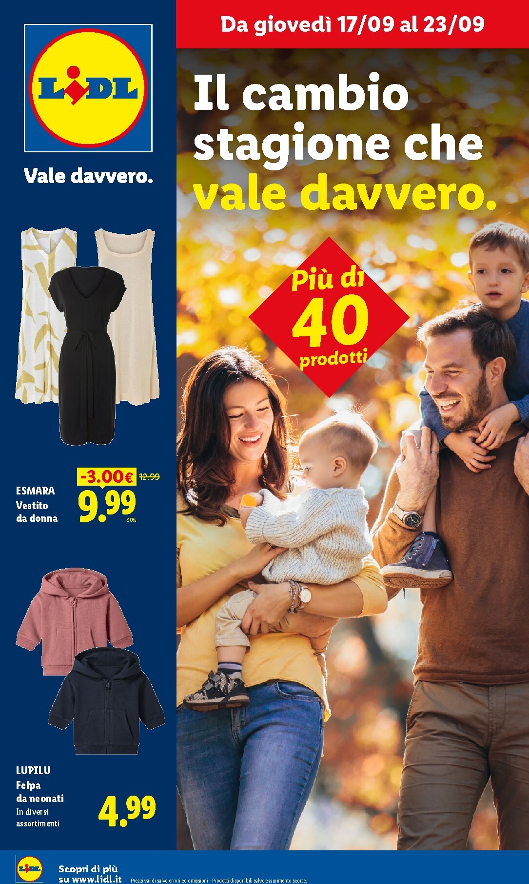 lidl - Volantino attuale di Lidl - Il cambio stagione che vale davvero valido dal giovedì 17/09/2026 al mercoledì 23/09/2026