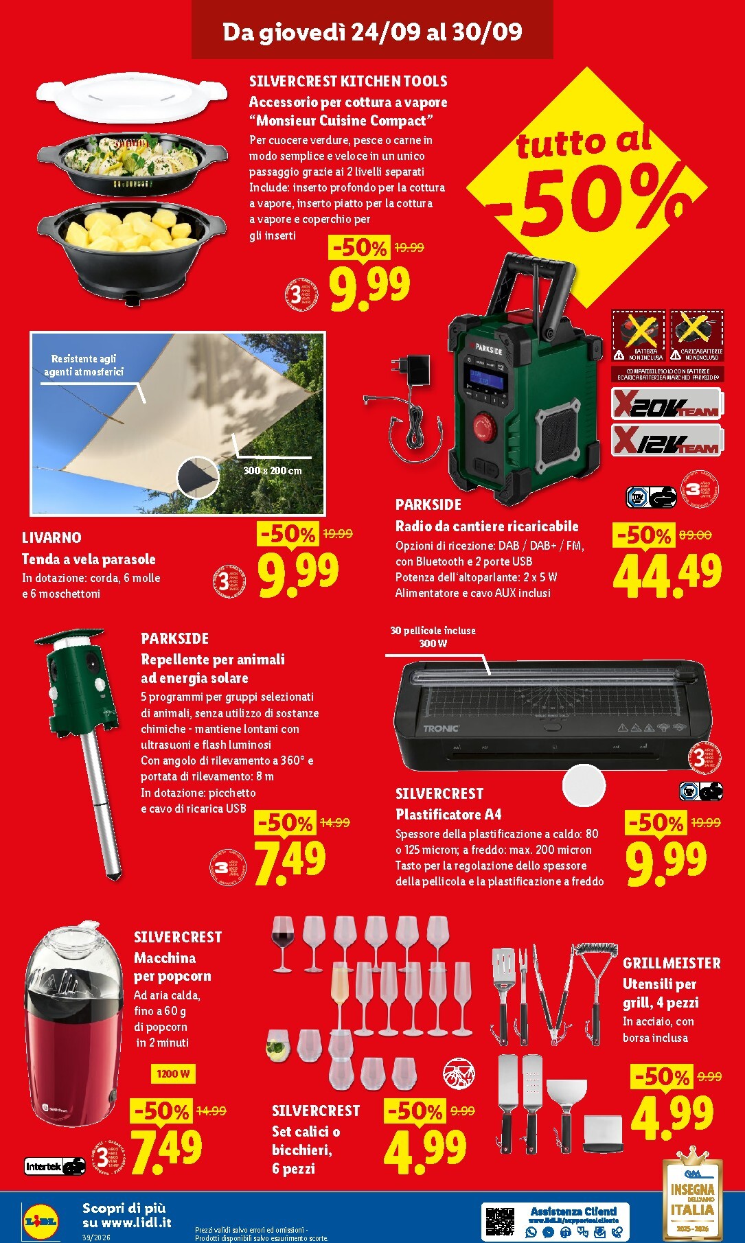 lidl - Volantino Lidl - Ci siamo rifatti il look! - Lugo per la prossima settimana dal giovedì 24/09/2026 al mercoledì 30/09/2026 - page: 4