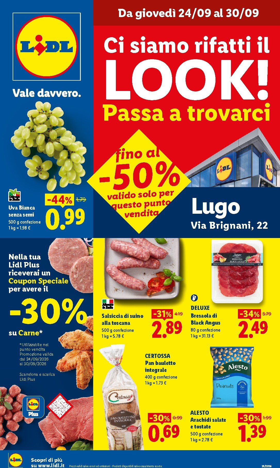 lidl - Volantino Lidl - Ci siamo rifatti il look! - Lugo per la prossima settimana dal giovedì 24/09/2026 al mercoledì 30/09/2026