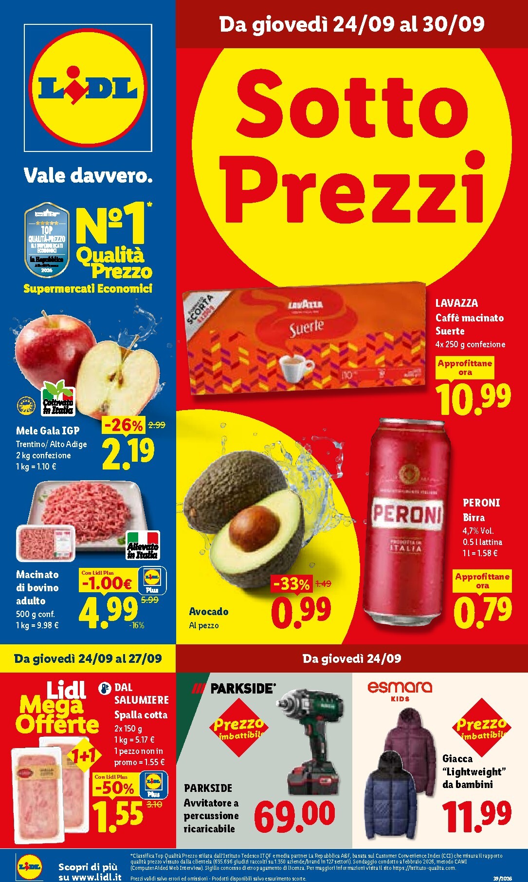 lidl - Volantino Lidl per la prossima settimana dal giovedì 24/09/2026 al mercoledì 30/09/2026
