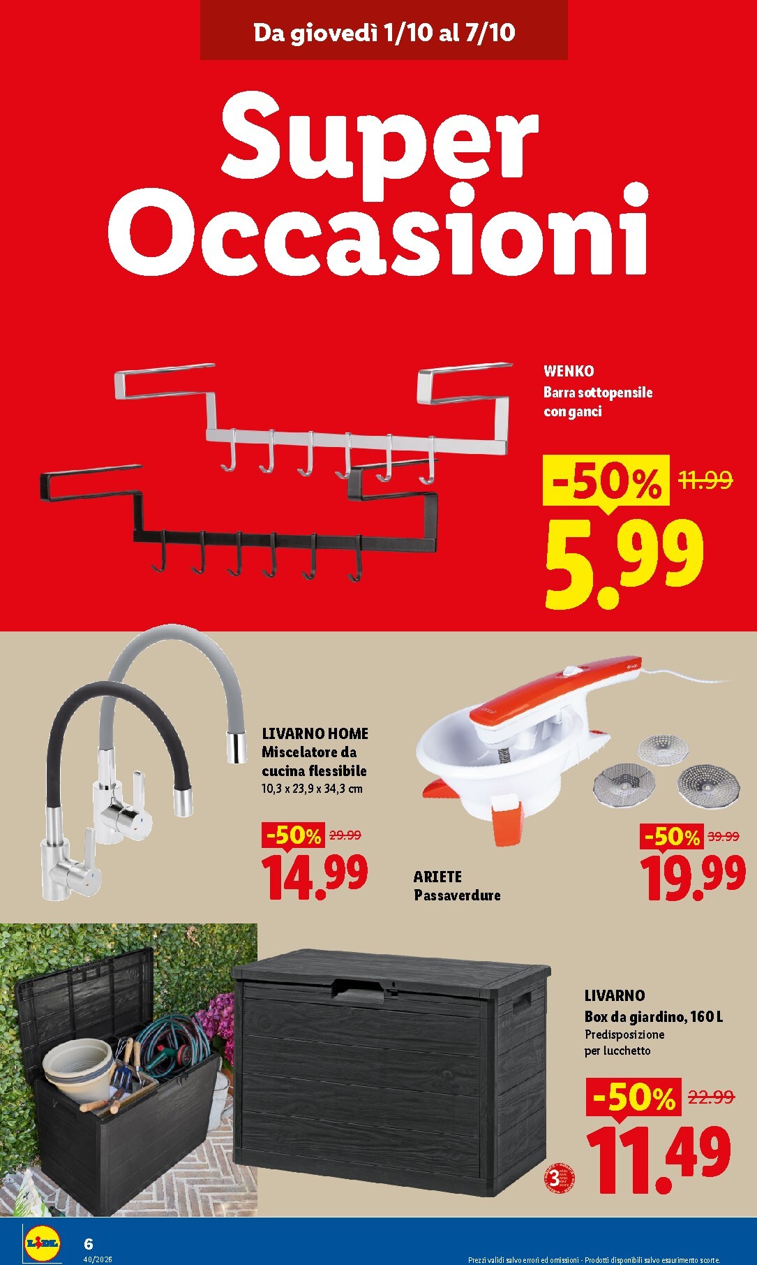 lidl - Volantino Lidl - Nuova apertura - Maerne di Martellago per la prossima settimana dal giovedì 01/10/2026 al mercoledì 07/10/2026 - page: 6