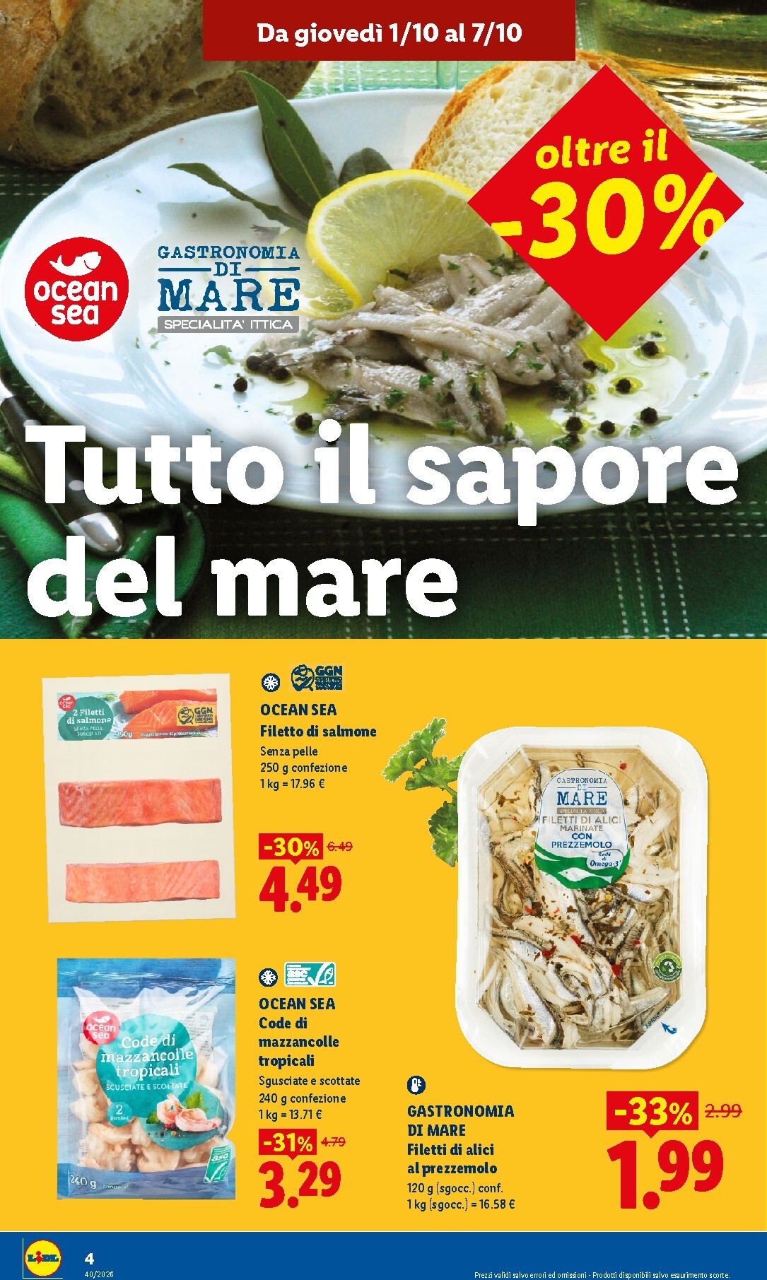 lidl - Volantino Lidl - Nuova apertura - Maerne di Martellago per la prossima settimana dal giovedì 01/10/2026 al mercoledì 07/10/2026 - page: 4