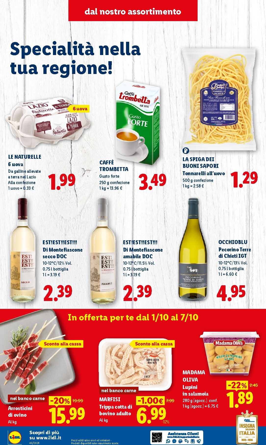 lidl - Volantino Lidl - Centro Italia per la prossima settimana dal giovedì 01/10/2026 al mercoledì 07/10/2026 - page: 4