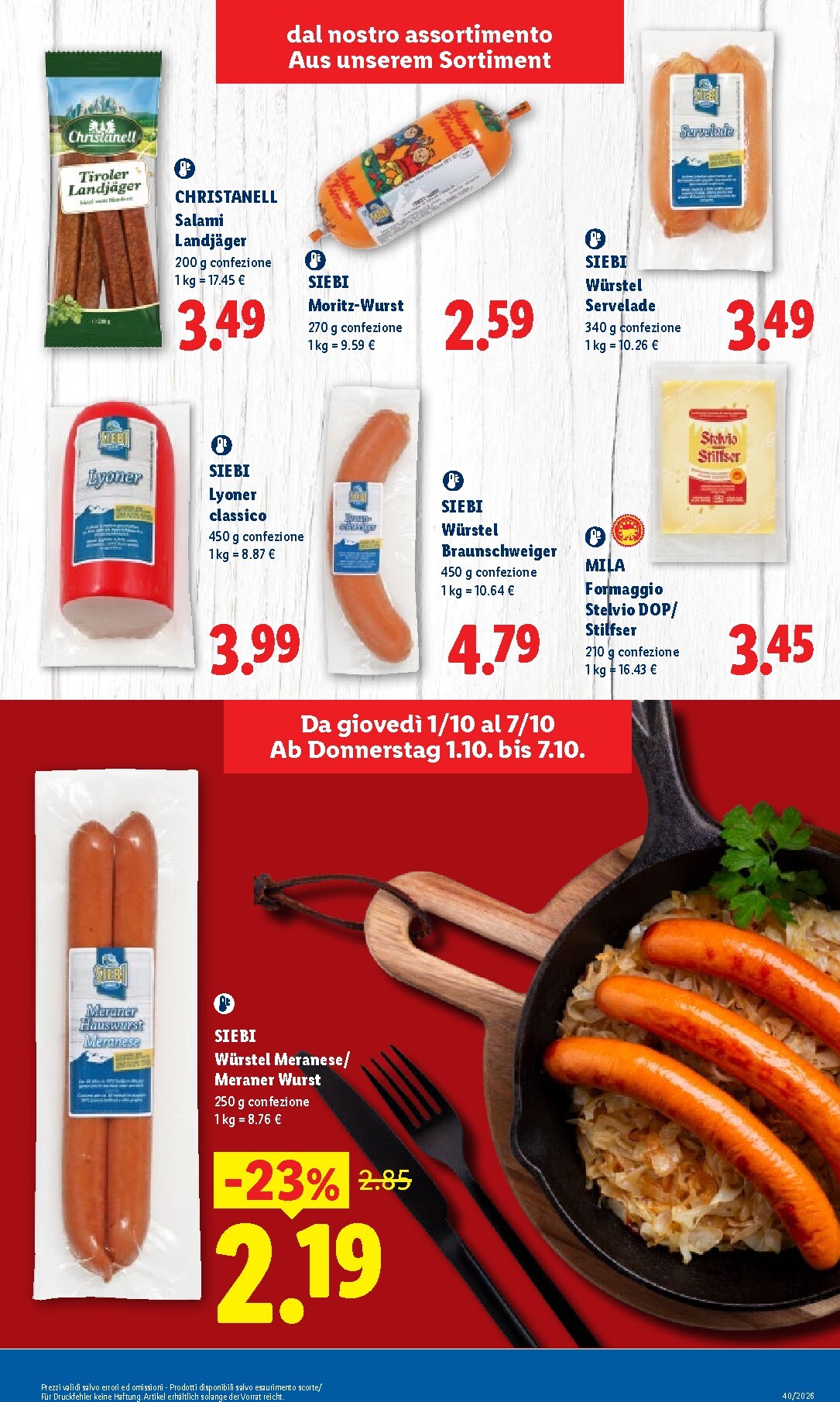lidl - Volantino Lidl - Trentino Alto-Adige per la prossima settimana dal giovedì 01/10/2026 al mercoledì 07/10/2026 - page: 3