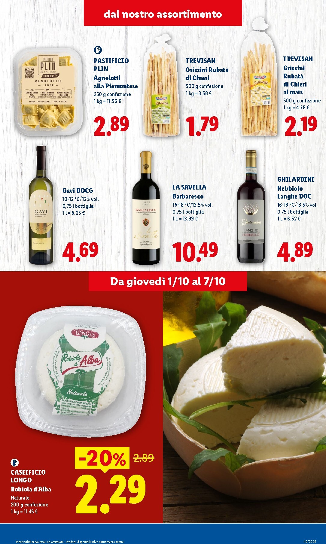 lidl - Volantino Lidl - Piemonte per la prossima settimana dal giovedì 01/10/2026 al mercoledì 07/10/2026 - page: 3