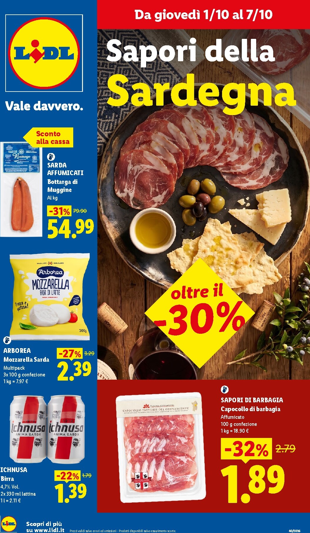 lidl - Volantino futuro Lidl - Sardegna valido dal giovedì 01/10/2026 al mercoledì 07/10/2026