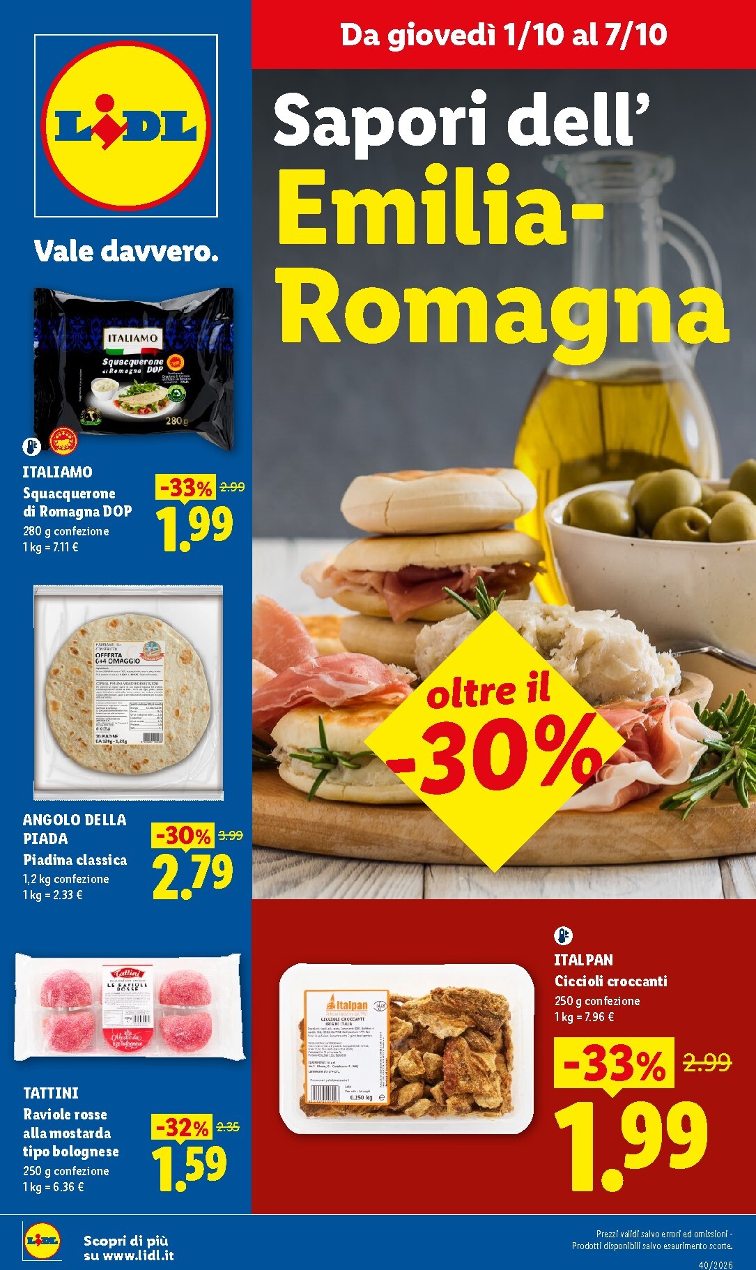 lidl - Volantino futuro Lidl - Emilia Romagna valido dal giovedì 01/10/2026 al mercoledì 07/10/2026