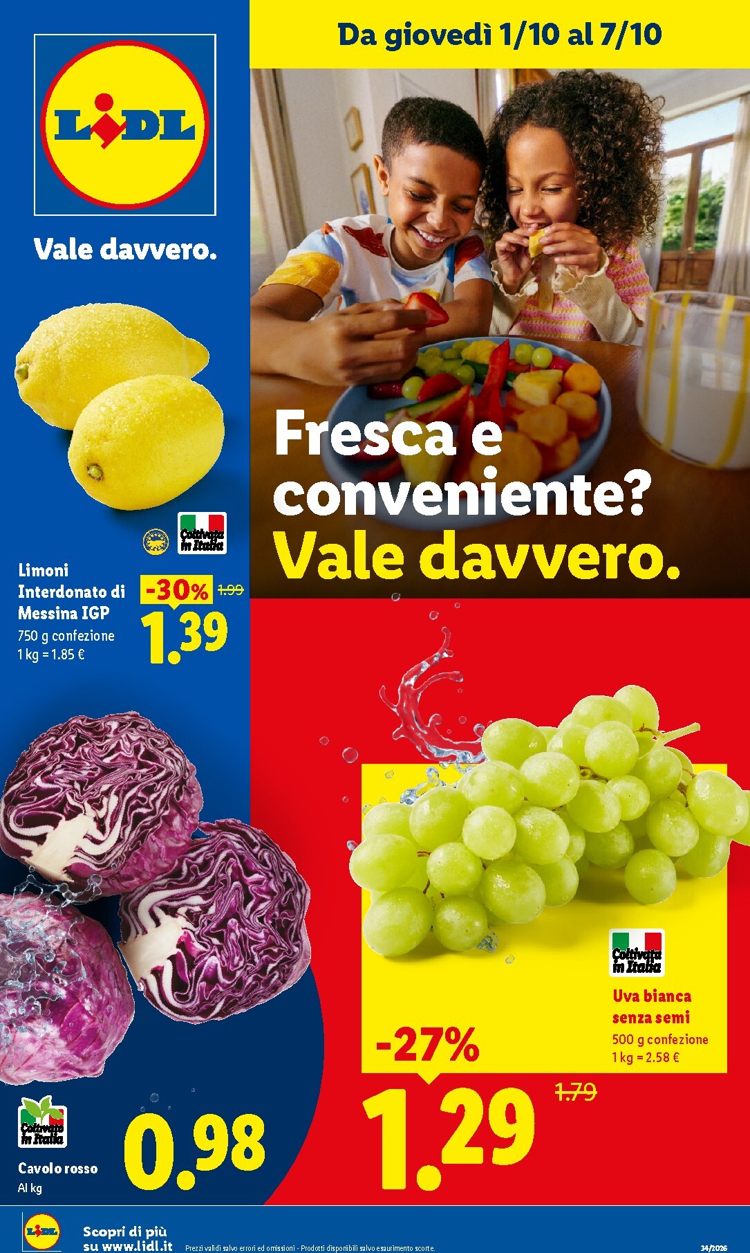 lidl - Volantino futuro Lidl - Fresca e conveniente valido dal giovedì 01/10/2026 al mercoledì 07/10/2026