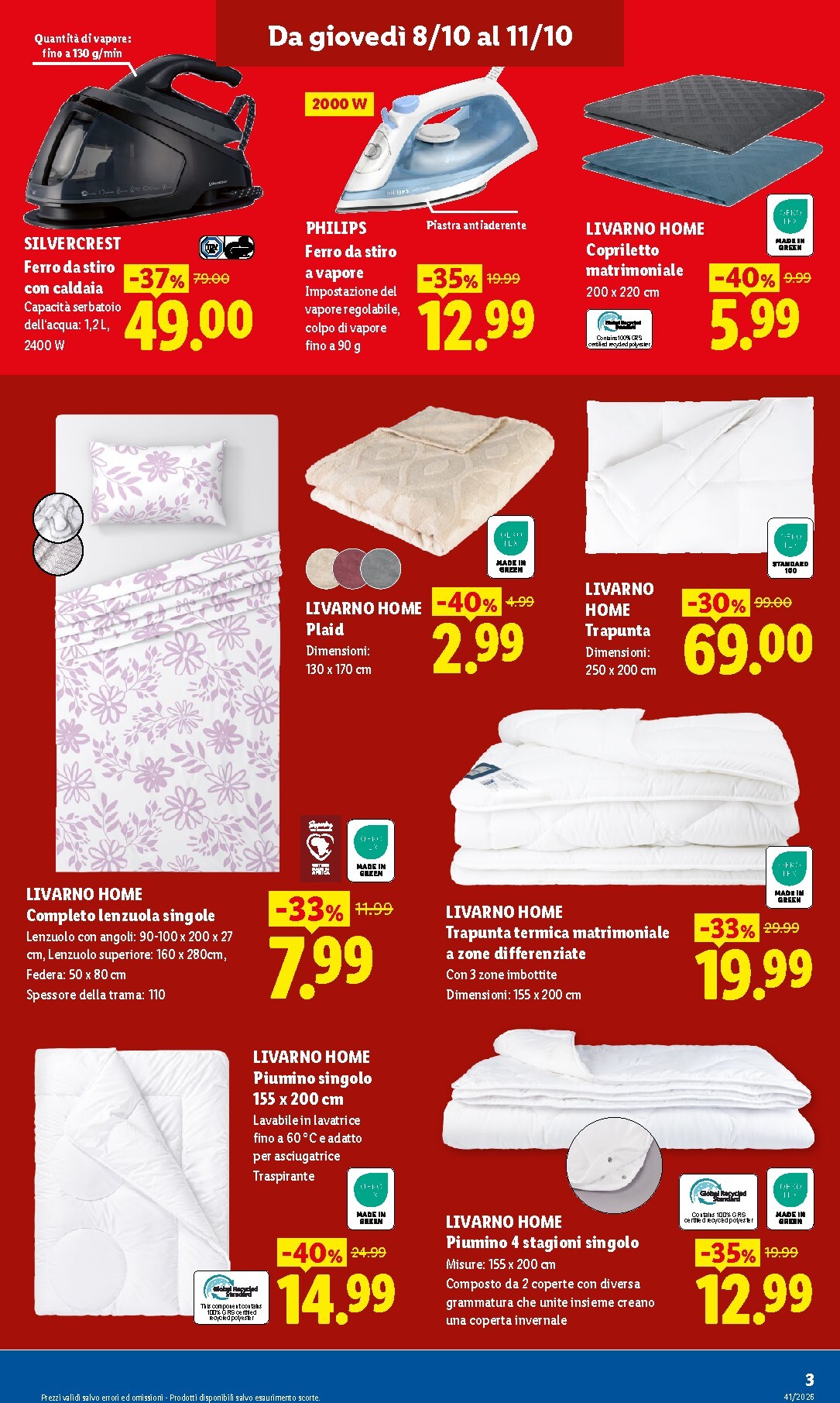 lidl - Volantino Lidl - Outlet Store Alessandria per la prossima settimana dal giovedì 08/10/2026 al domenica 11/10/2026 - page: 3