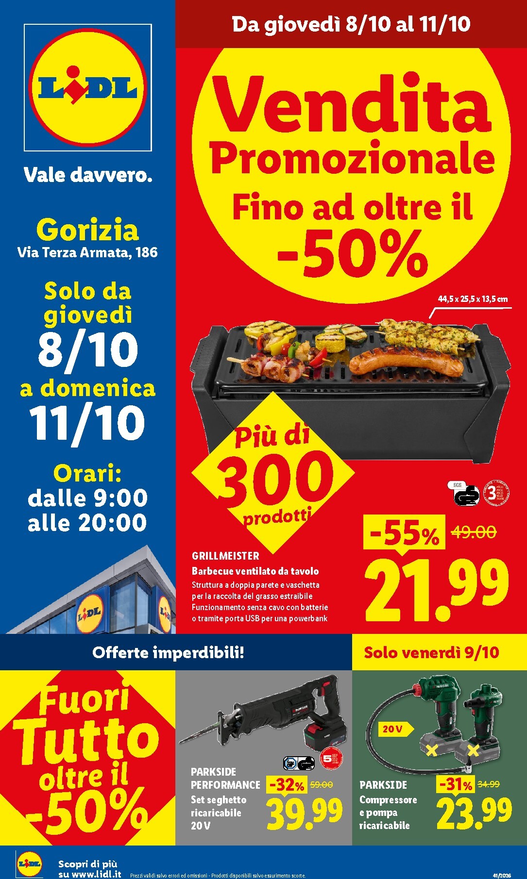lidl - Volantino Lidl - Vendita Promozionale Gorizia per la prossima settimana dal giovedì 08/10/2026 al domenica 11/10/2026