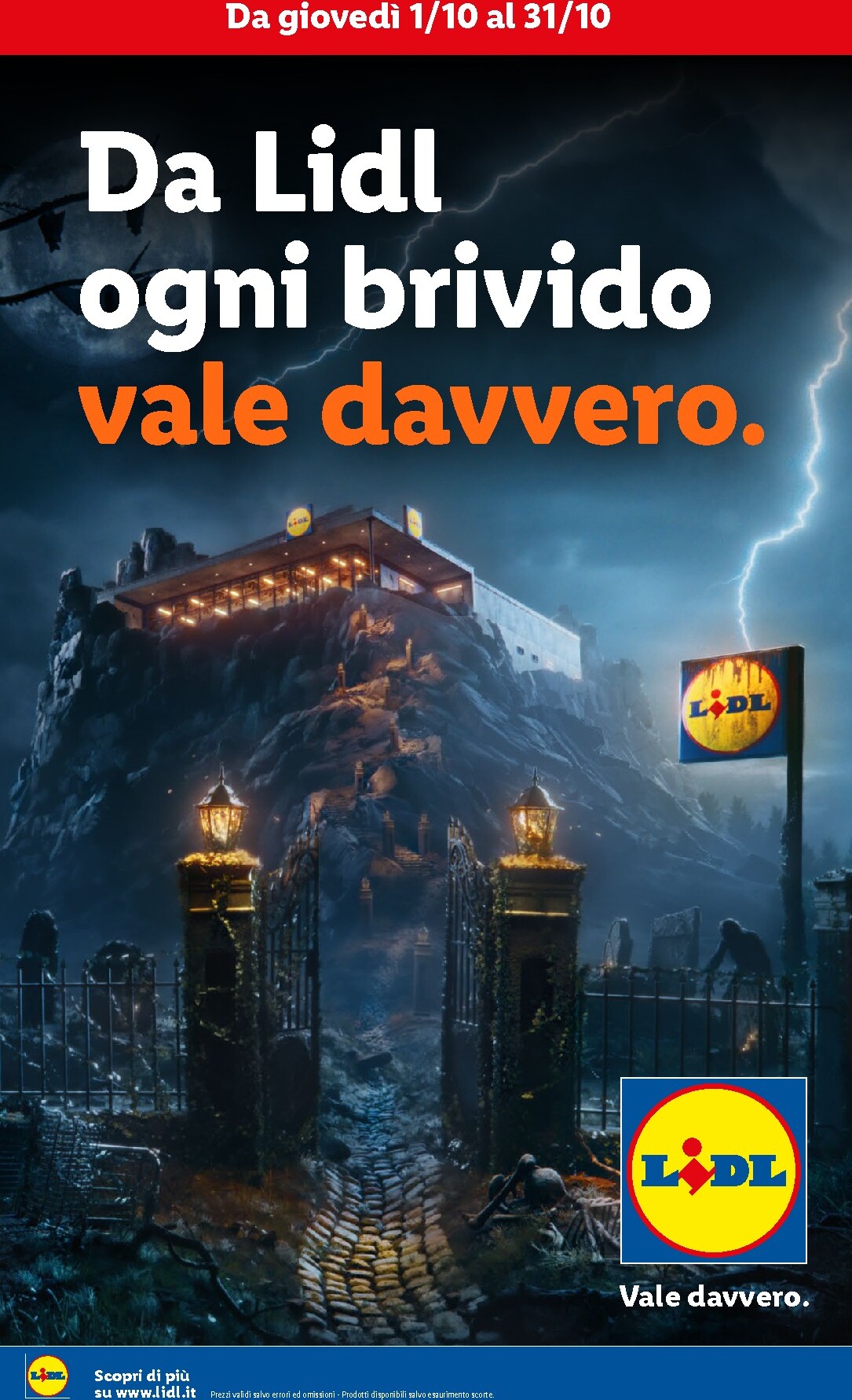 lidl - Volantino attuale di Lidl - Da Lidl ogni brivido vale davvero valido dal giovedì 01/10/2026 al sabato 31/10/2026