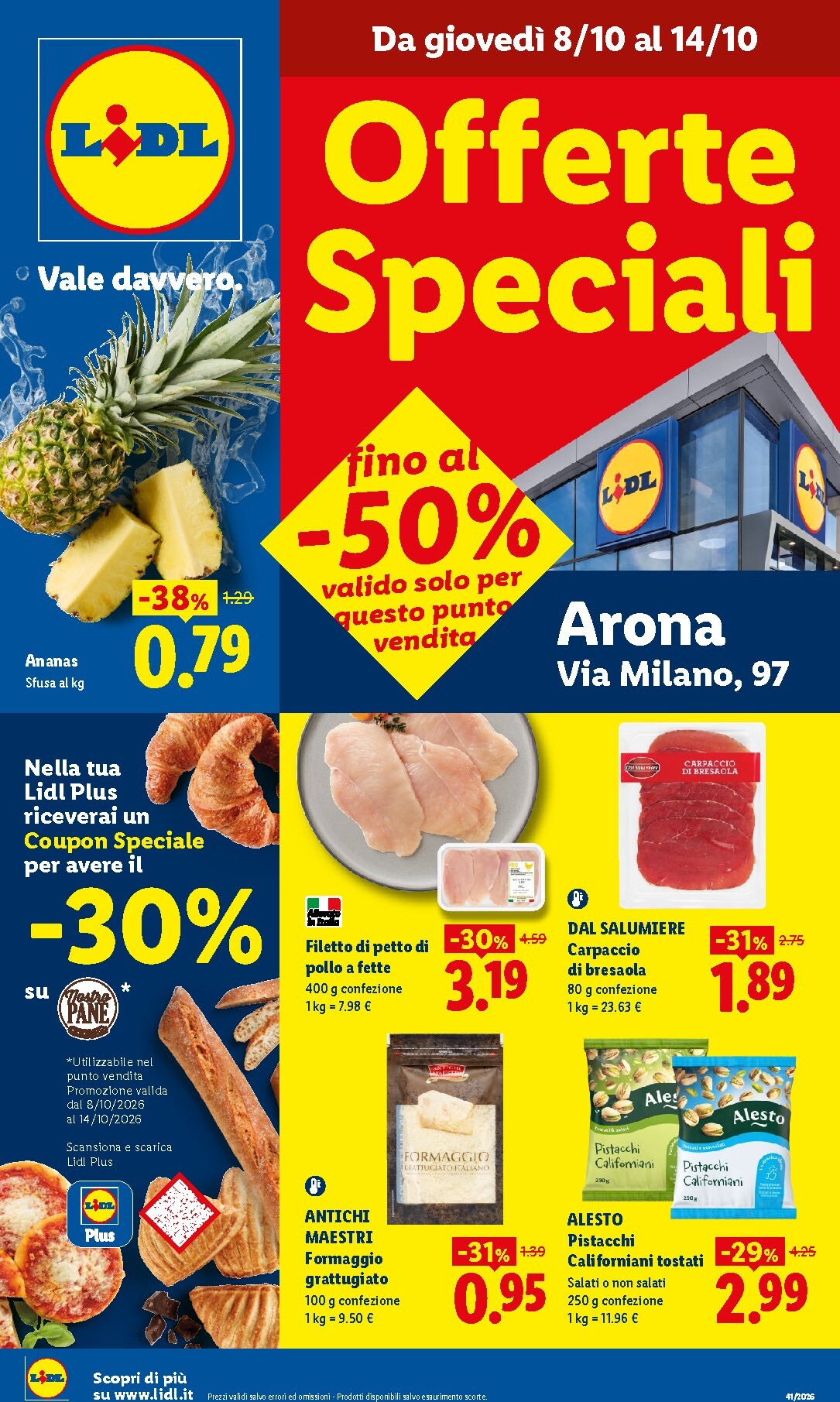 lidl - Volantino futuro Lidl - Offerte Speciali Arona valido dal giovedì 08/10/2026 al mercoledì 14/10/2026