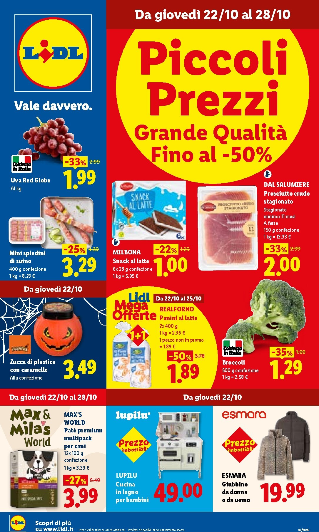 lidl - Volantino Lidl per la prossima settimana dal giovedì 22/10/2026 al mercoledì 28/10/2026