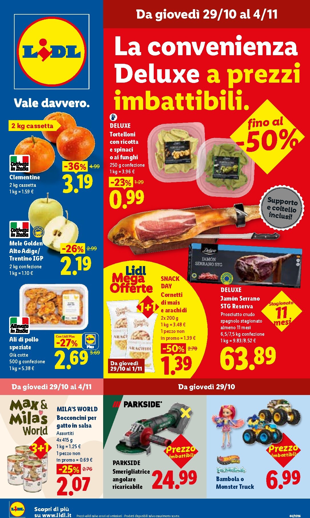 lidl - Volantino Lidl per la prossima settimana dal giovedì 29/10/2026 al mercoledì 04/11/2026