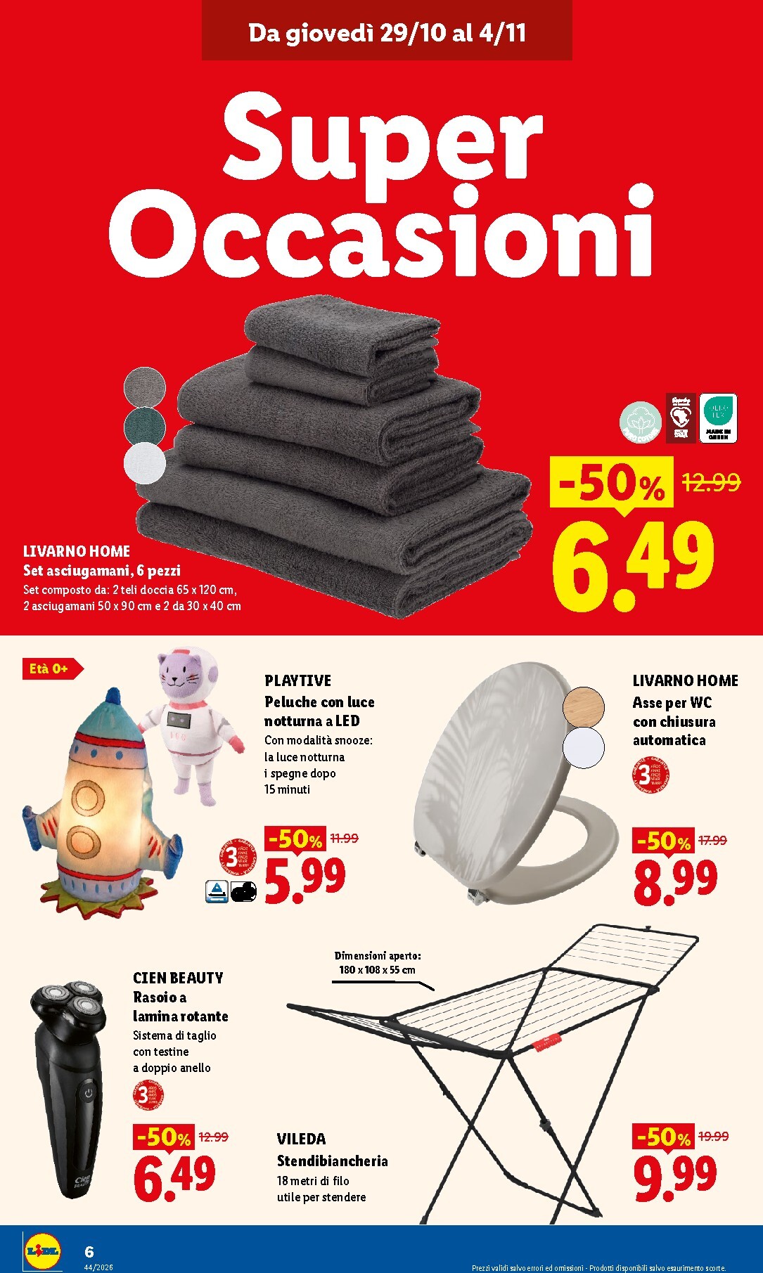 lidl - Volantino Lidl - Nuova apertura Arezzo per la prossima settimana dal giovedì 29/10/2026 al mercoledì 04/11/2026 - page: 6
