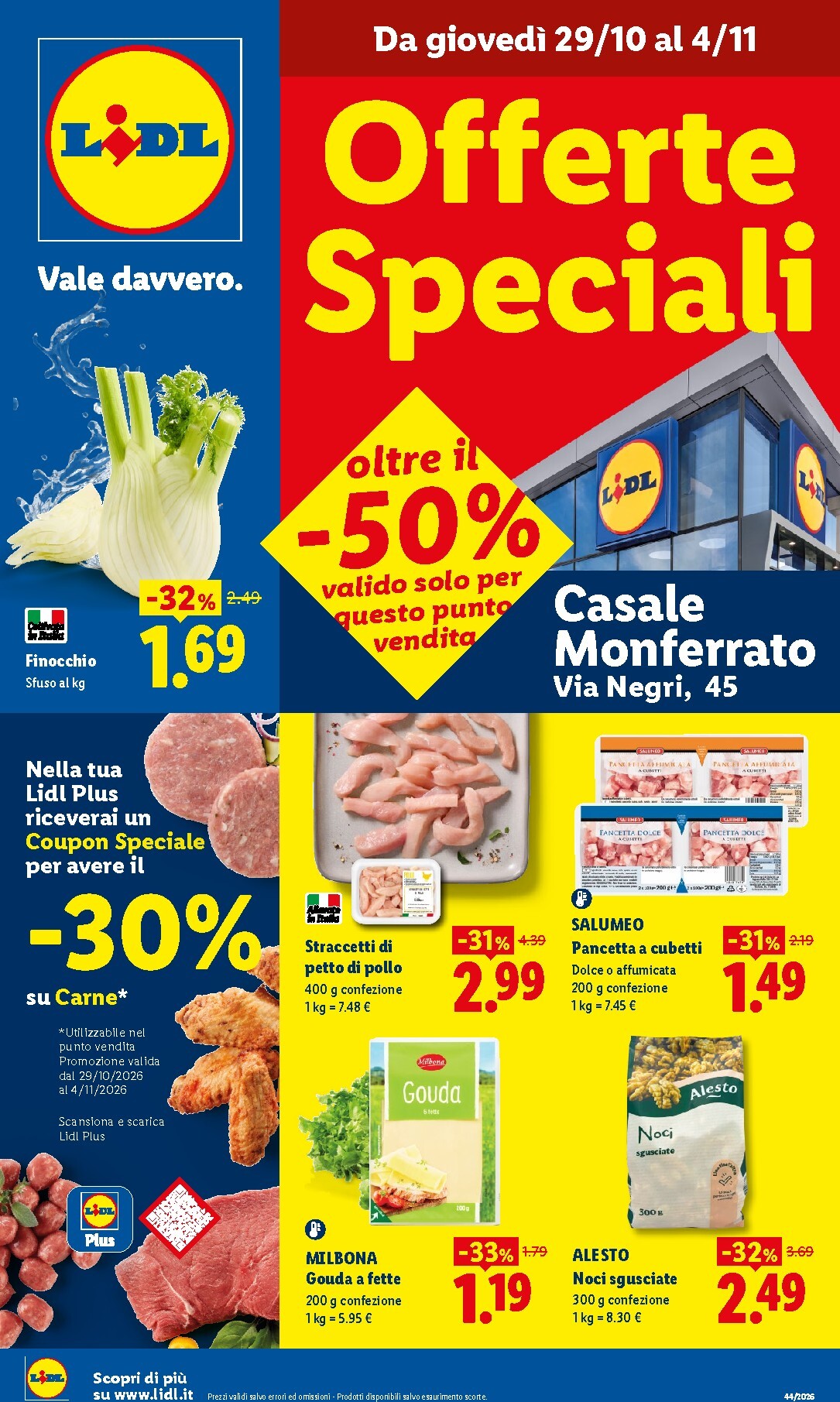 lidl - Volantino Lidl - Casale Monferrato per la prossima settimana dal giovedì 29/10/2026 al mercoledì 04/11/2026