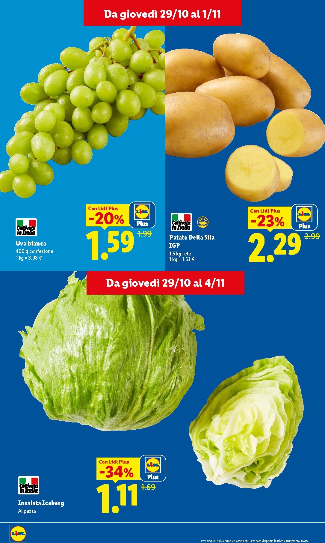 lidl - Volantino Lidl - Fresca e conveniente per la prossima settimana dal giovedì 29/10/2026 al mercoledì 04/11/2026 - page: 4