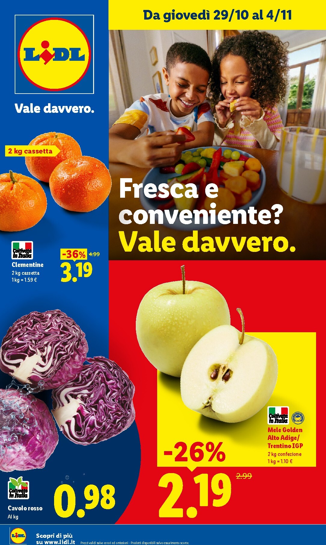 lidl - Volantino Lidl - Fresca e conveniente per la prossima settimana dal giovedì 29/10/2026 al mercoledì 04/11/2026 - page: 1