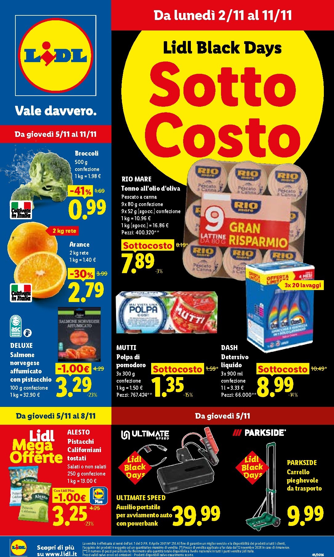 lidl - Volantino Lidl - Black Days per la prossima settimana dal lunedì 02/11/2026 al mercoledì 11/11/2026 - page: 1