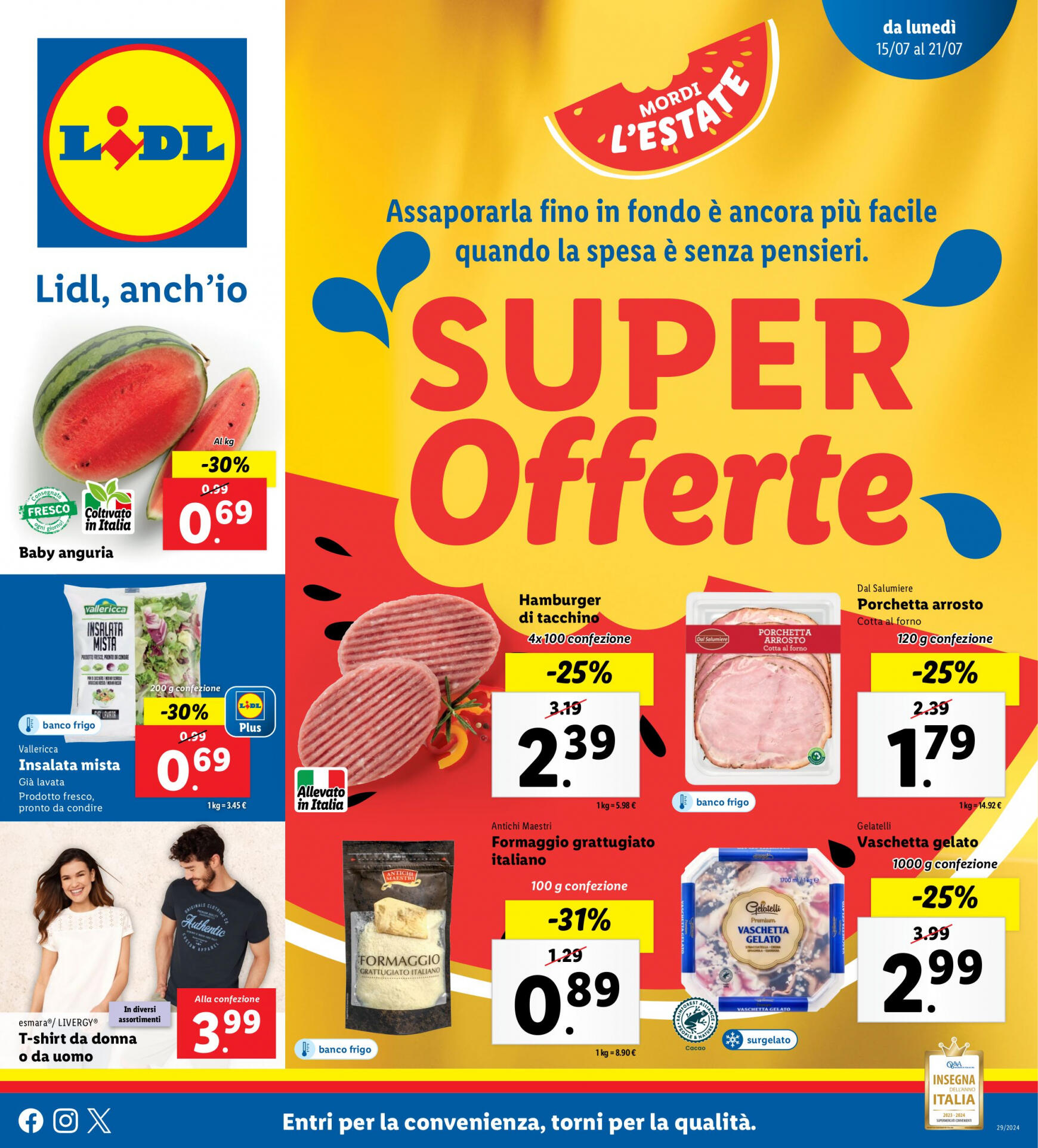 lidl - Nuovo volantino Lidl 15.07. - 21.07. - page: 1