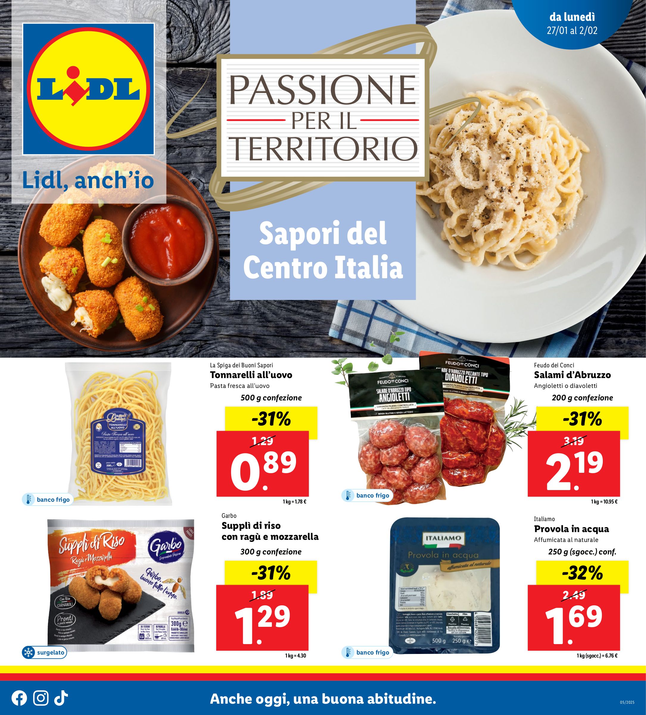 lidl - Volantino Lidl - Sapori del Centro Italia valido dal 27/01 al 02/02