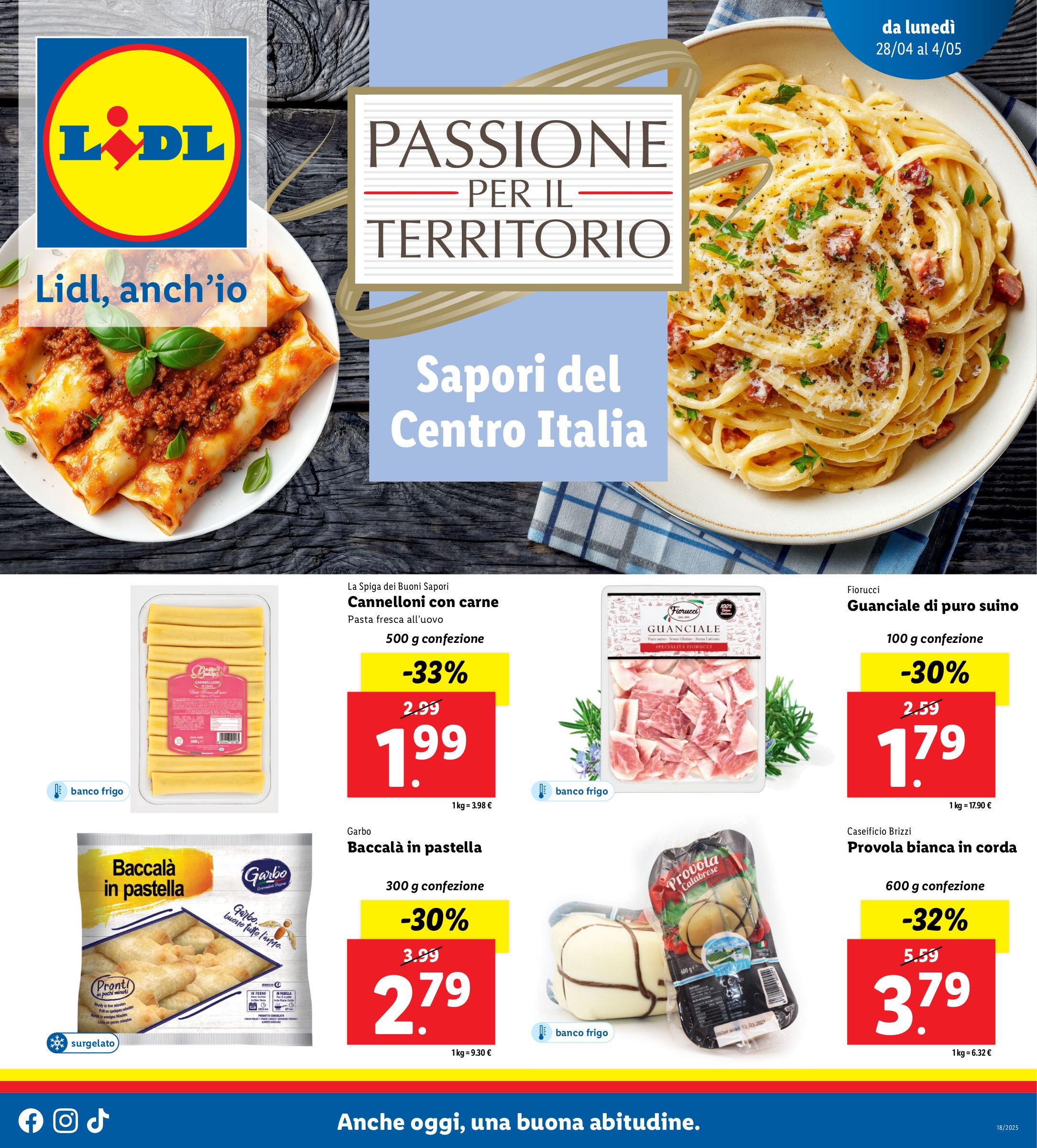 lidl - Volantino Lidl - Sapori del Centro Italia valido dal 28/04 al 04/05