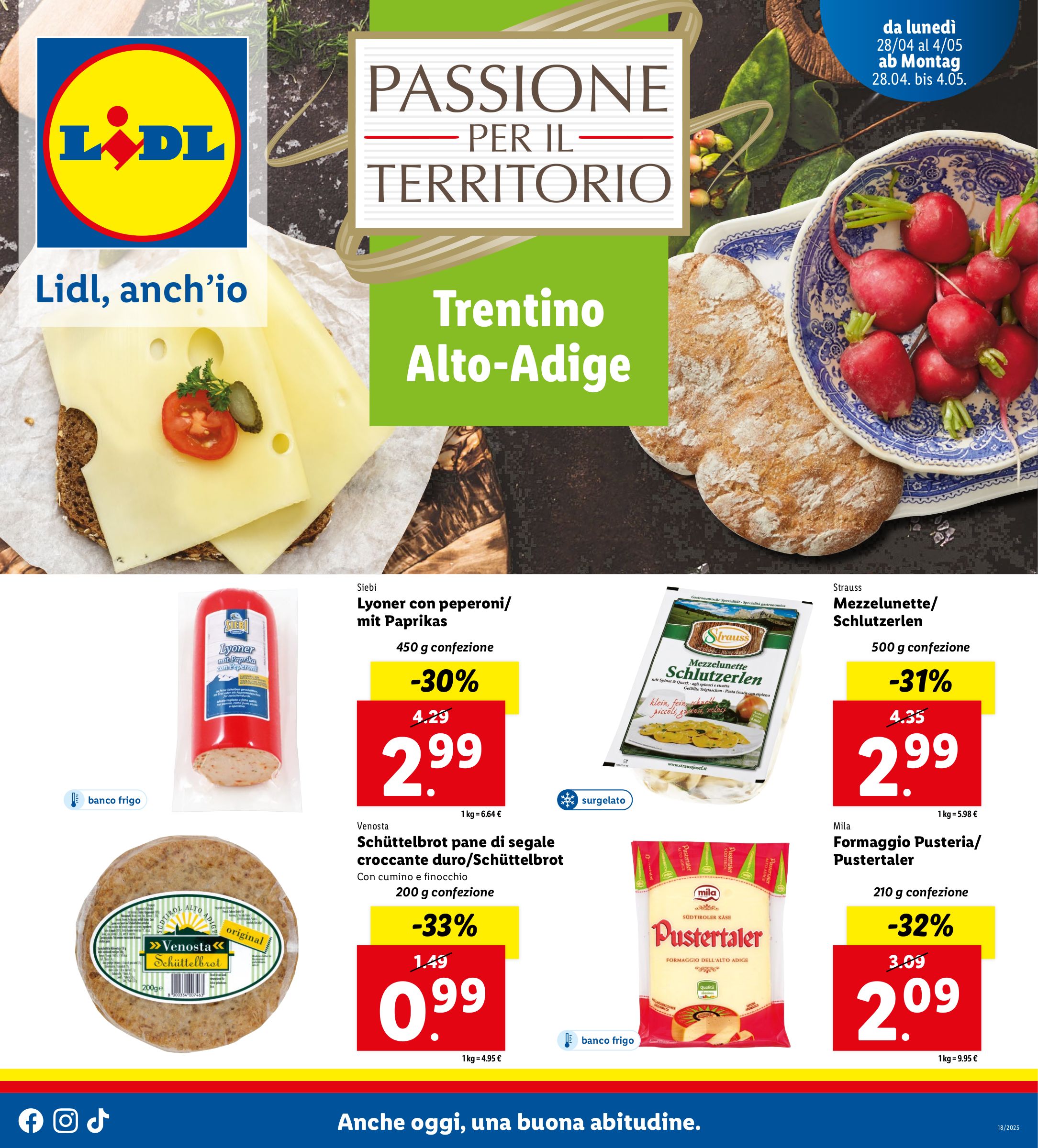 lidl - Volantino Lidl - Trentino Alto-Adige valido dal 28/04 al 04/05
