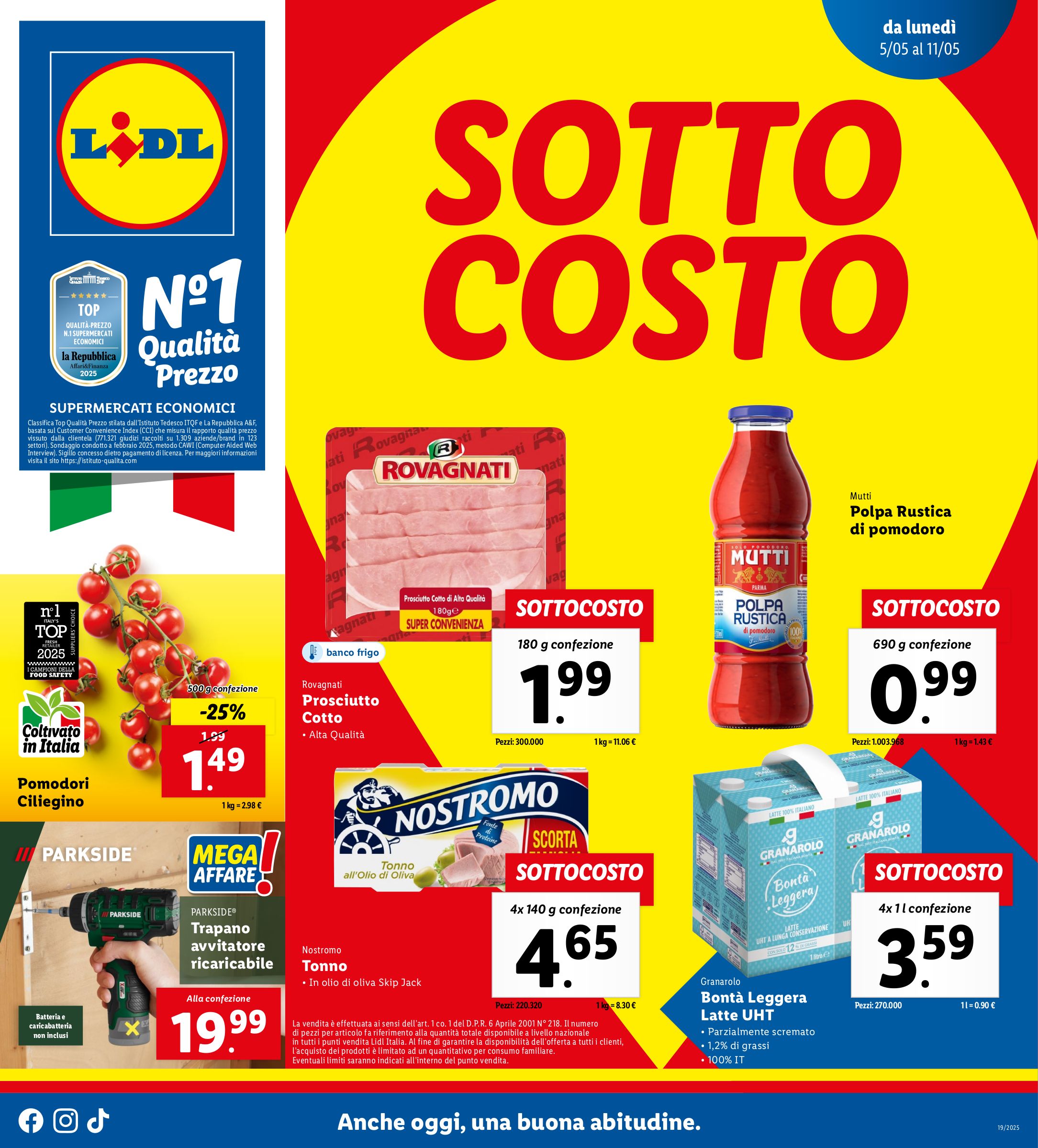 lidl - Volantino Lidl valido dal 05/05 al 11/05