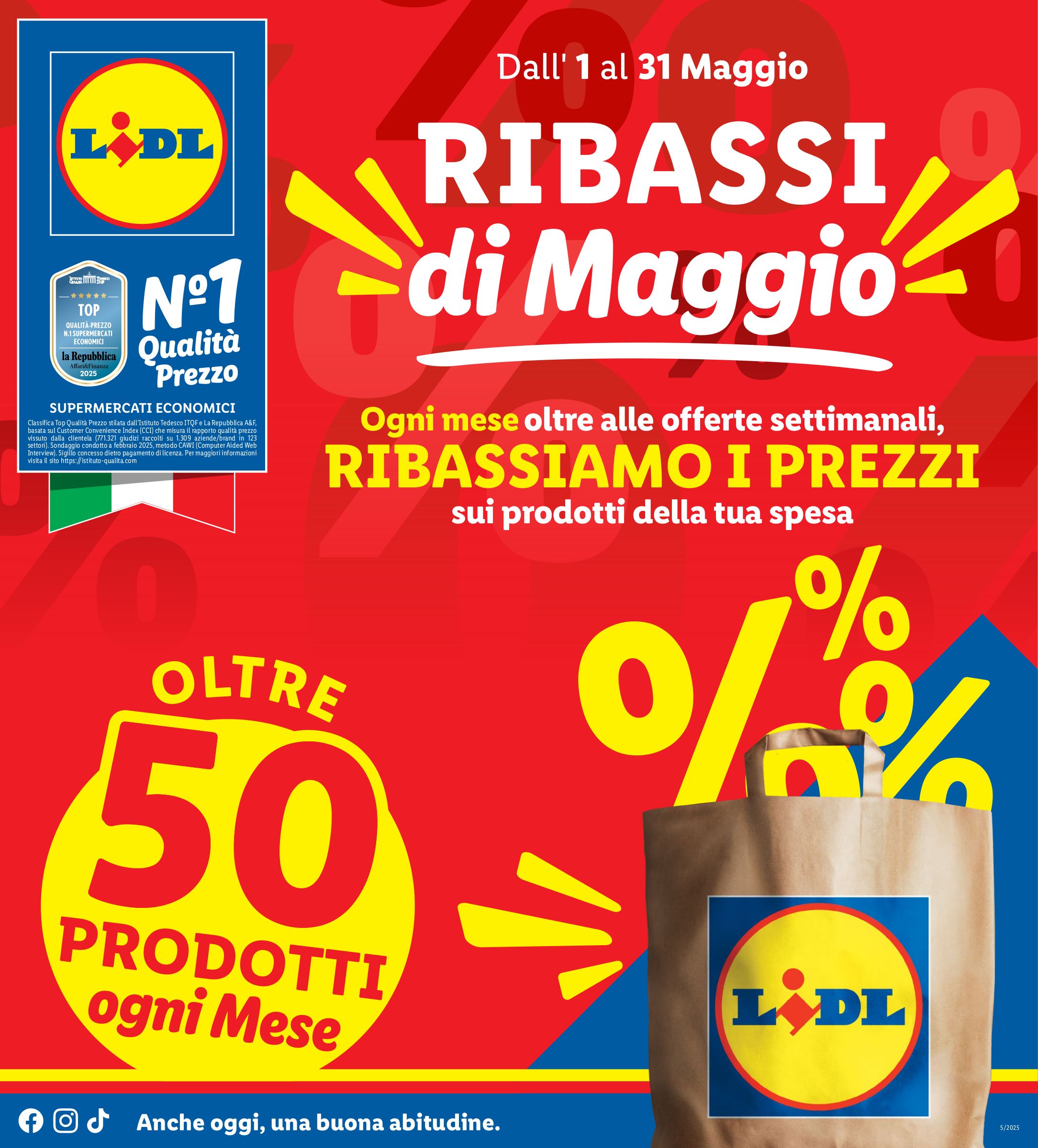 lidl - Volantino Lidl - Ribassi del mese valido dal 01/05 al 31/05