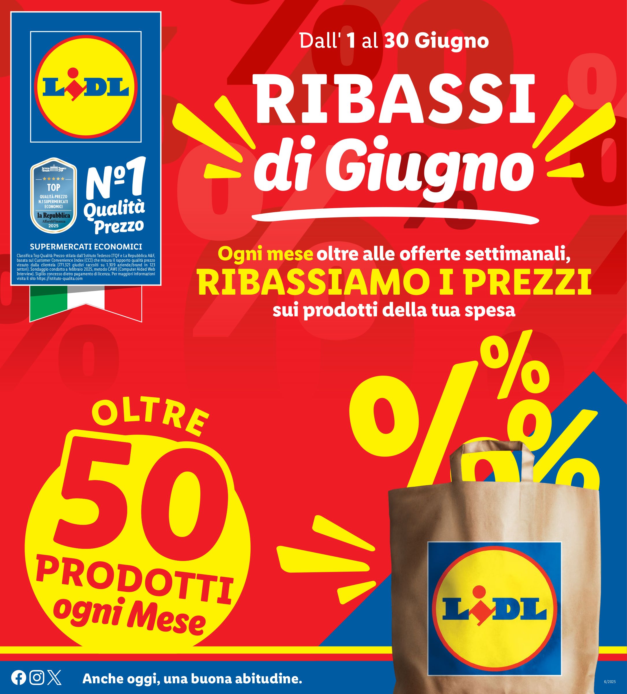 lidl - Volantino Lidl - Ribassi del mese valido dal 01/06 al 30/06 - page: 1