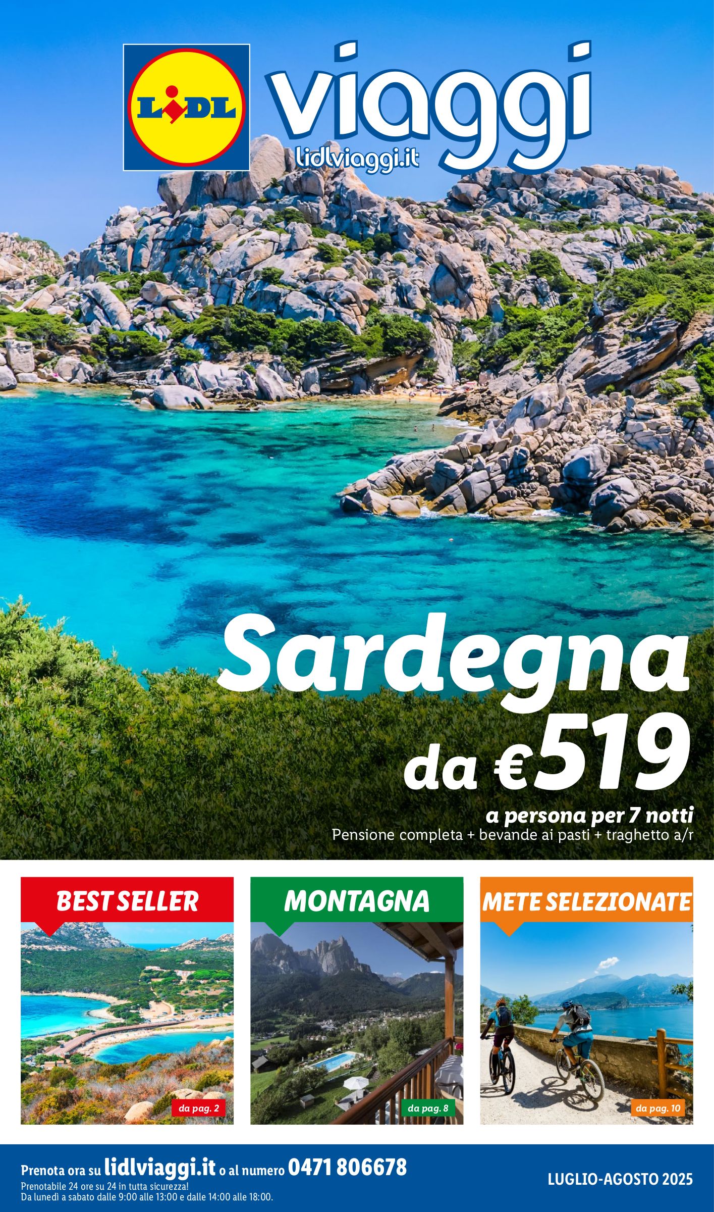 lidl - Volantino Lidl - Viaggi valido dal 01/07 al 31/07