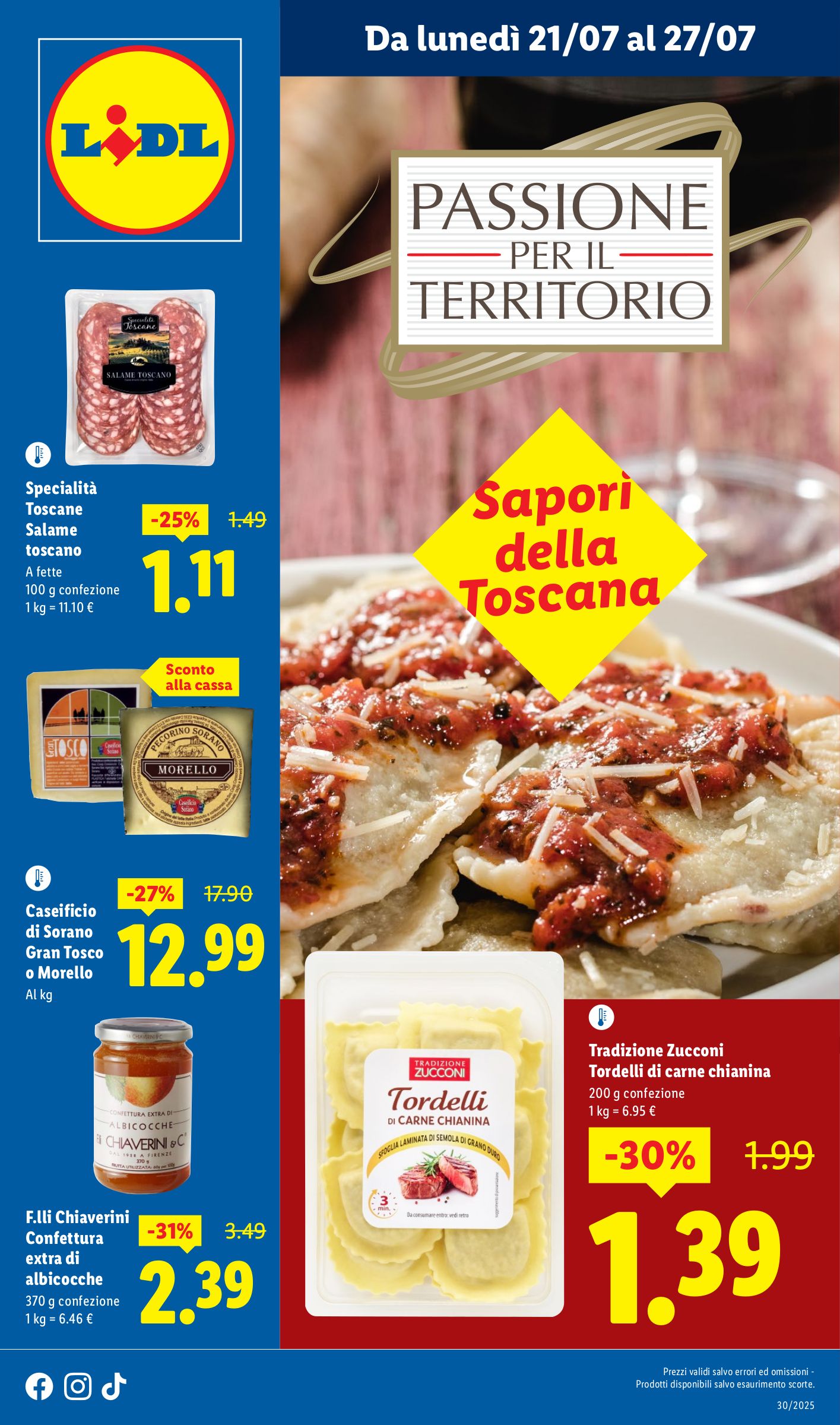 lidl - Volantino Lidl - Toscana valido dal 21/07 al 27/07