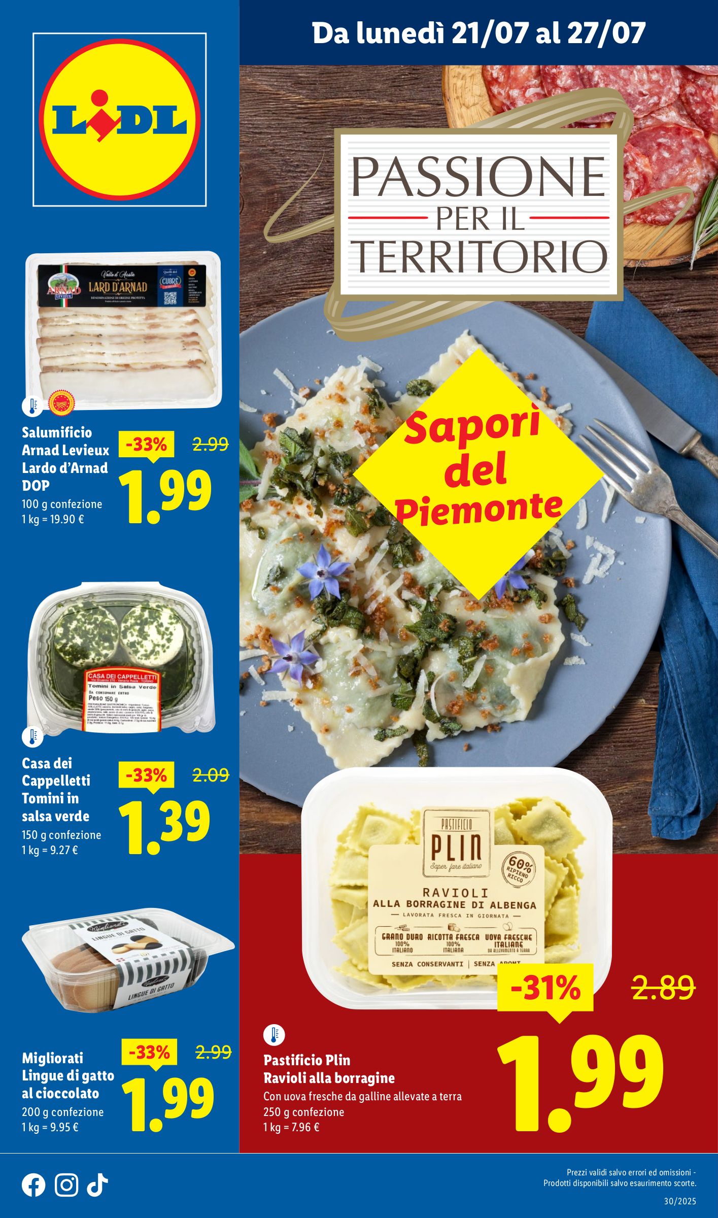 lidl - Volantino Lidl - Piemonte valido dal 21/07 al 27/07